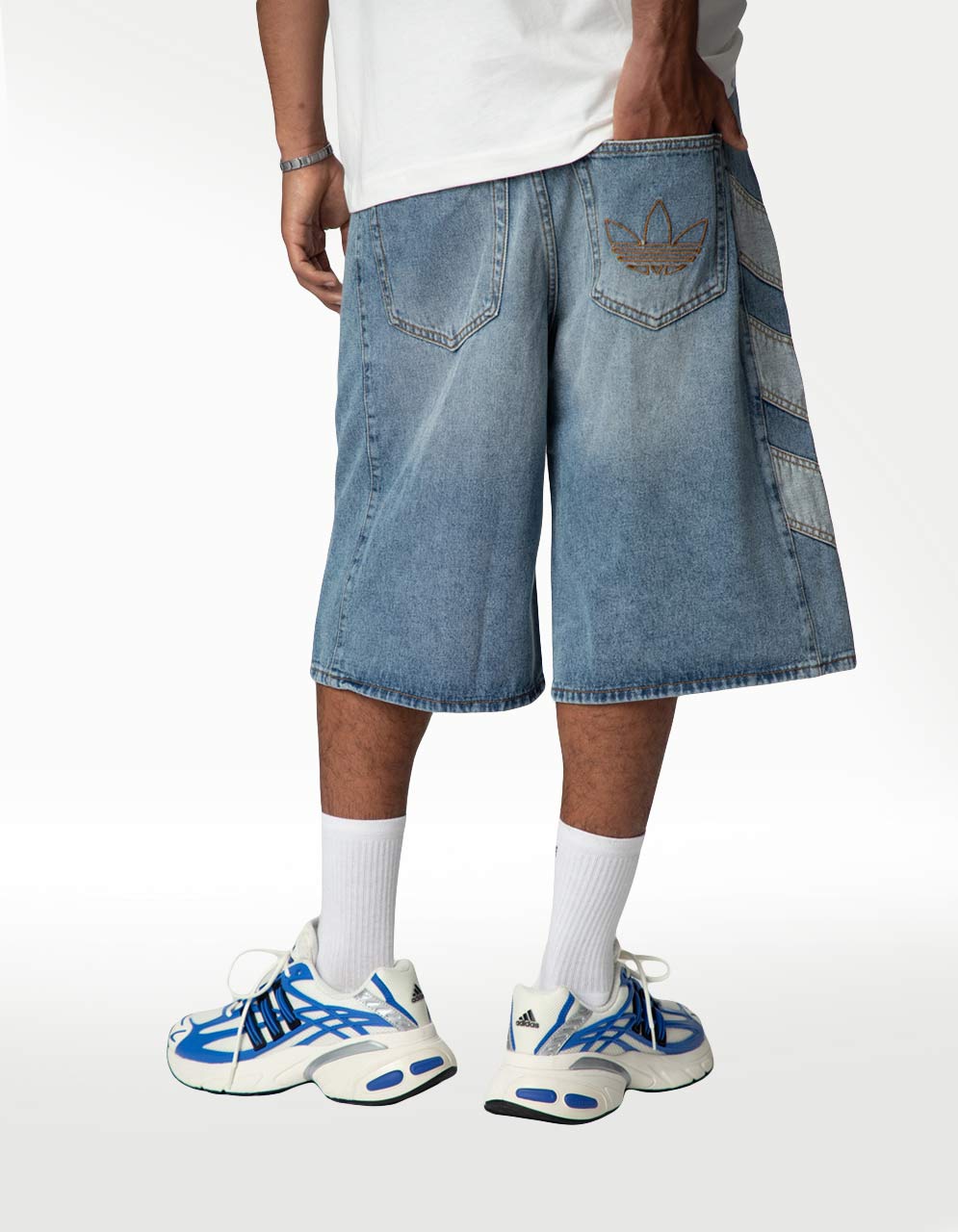 Short Adidas Denim Sho Multicolor - Hombre — imagen 3