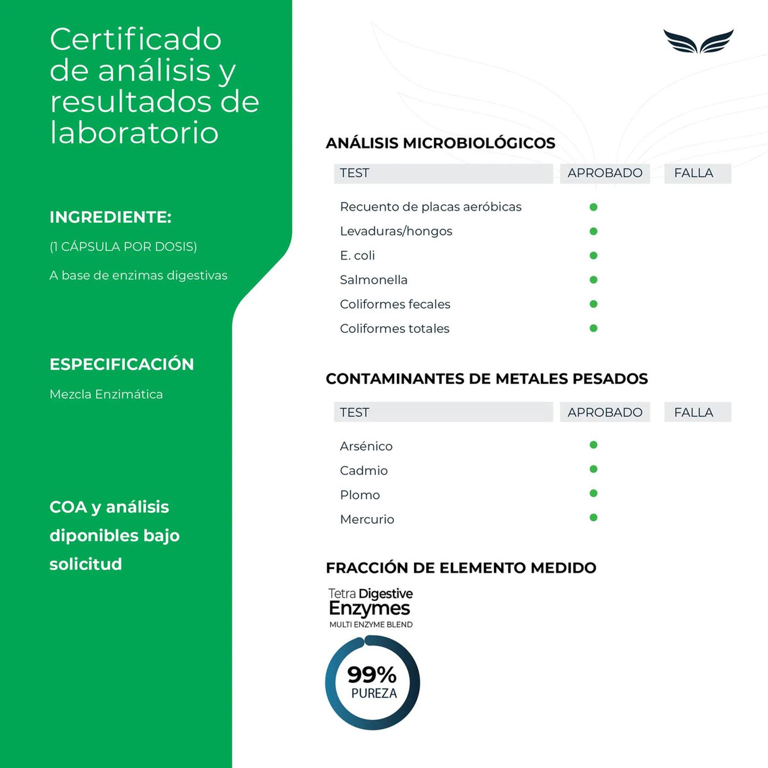 Tetra Enzimas Digestivas, 9 Enzimas + 13 Probióticos y Prebióticos + Magnesio, 200 Cápsulas — imagen 6