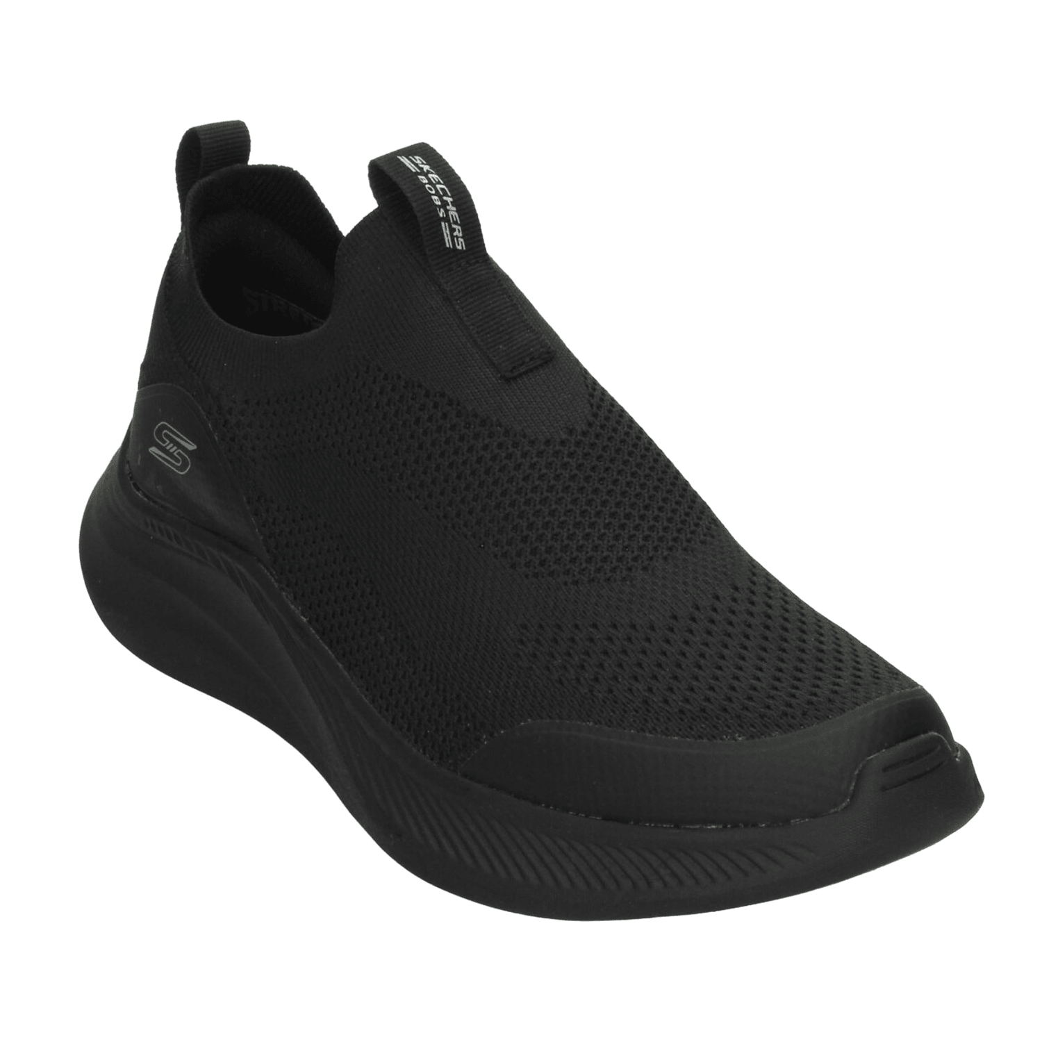 Tenis Skechers Bobs Moda Flex Hombre Negro Deportivo Slip On Caballero — imagen 5