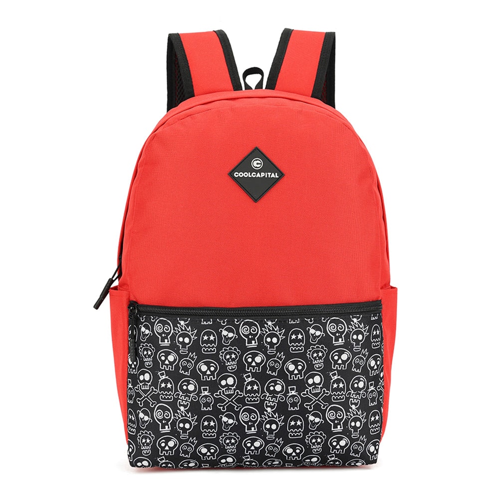 Mochila para laptop CoolCapital Lite Skulls 15.6" pulgadas Rojo — imagen 2