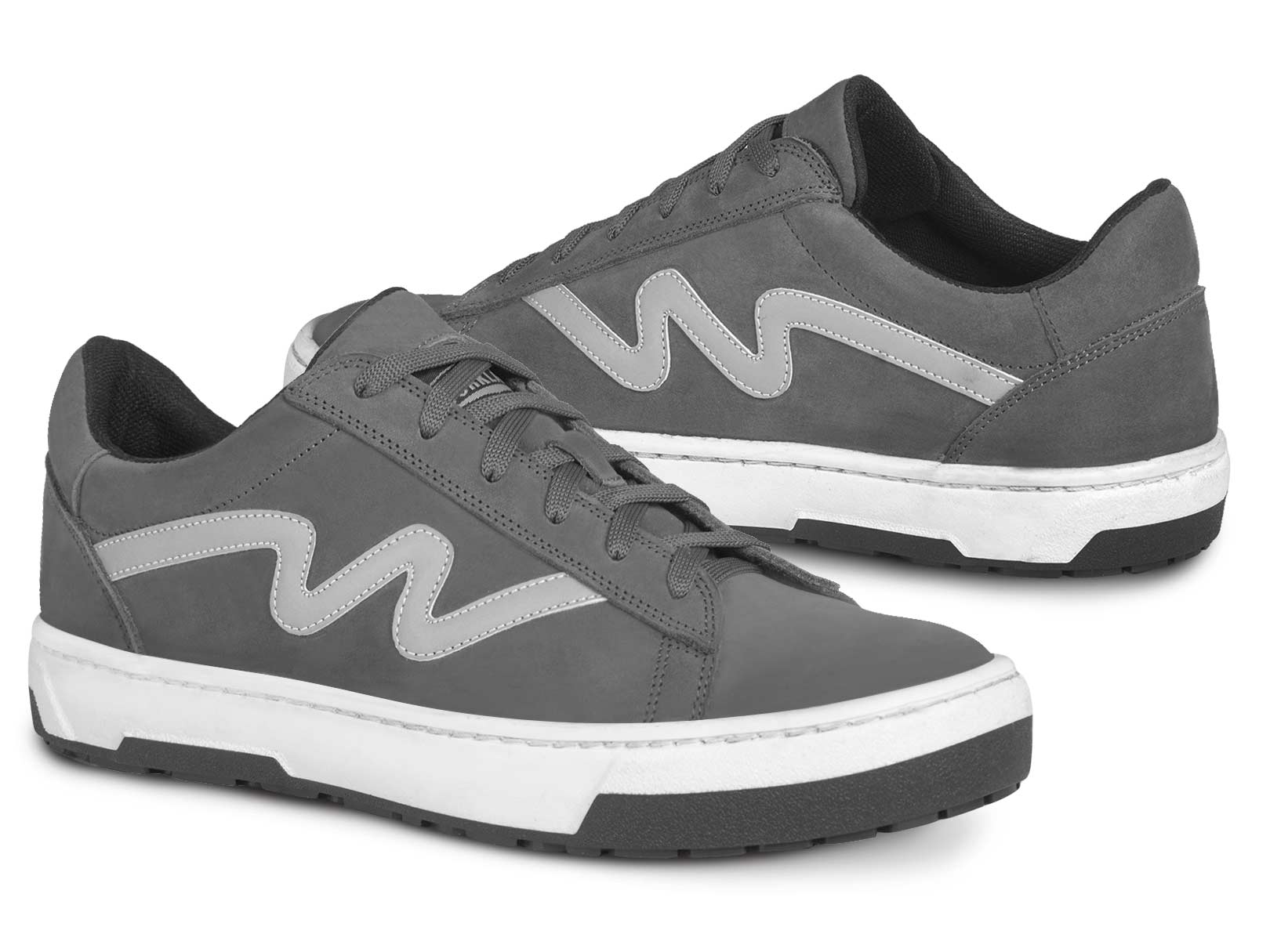 Tenis Bota Motociclista Hombre Moto Biker Wkl 80204 Gris — imagen 9