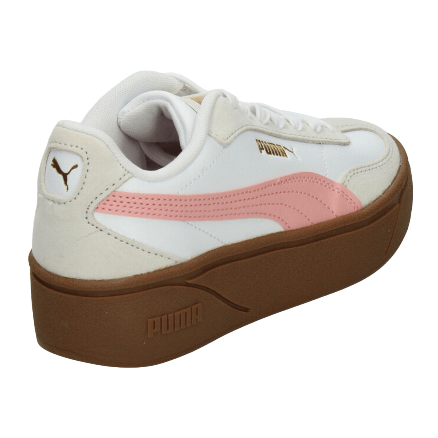 Tenis Puma Club II Dama Casual Plataforma Blanco Rosa Mujer — imagen 4