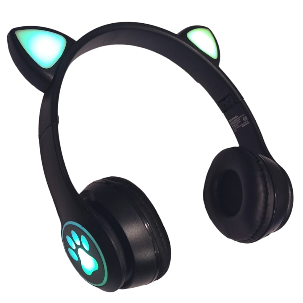 Audífonos Gatica Bluetooth, luces led, Radio FM, diadema plegables. — imagen 5