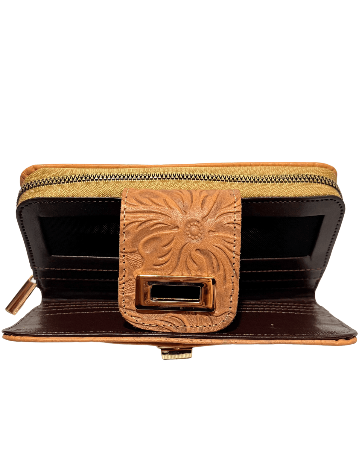 Cartera Billetera Monedero De Dama Piel Legitima Jazmin — imagen 7