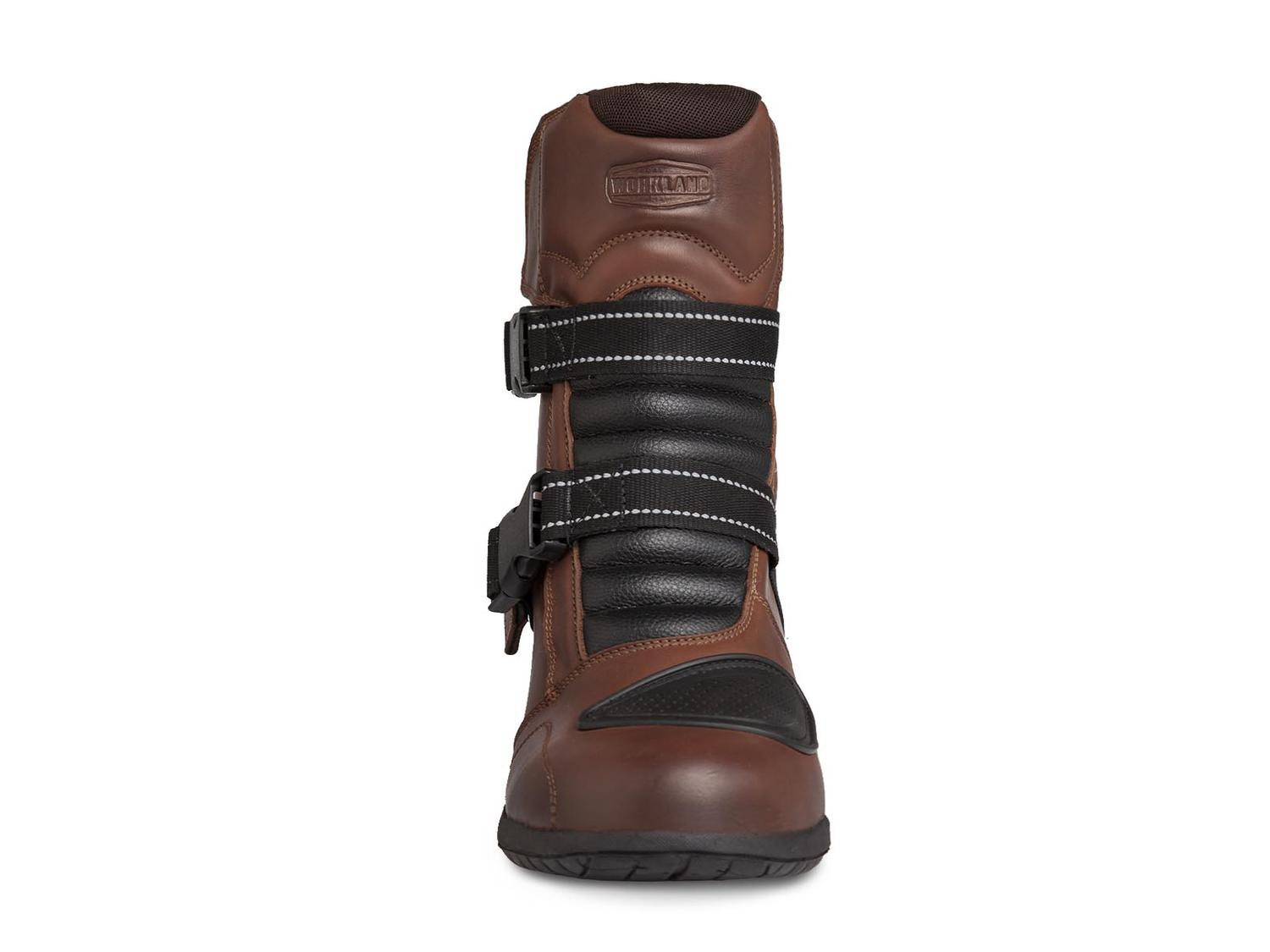 Bota hombre Biker Moto botín caballero Workland 80007 Café — imagen 3
