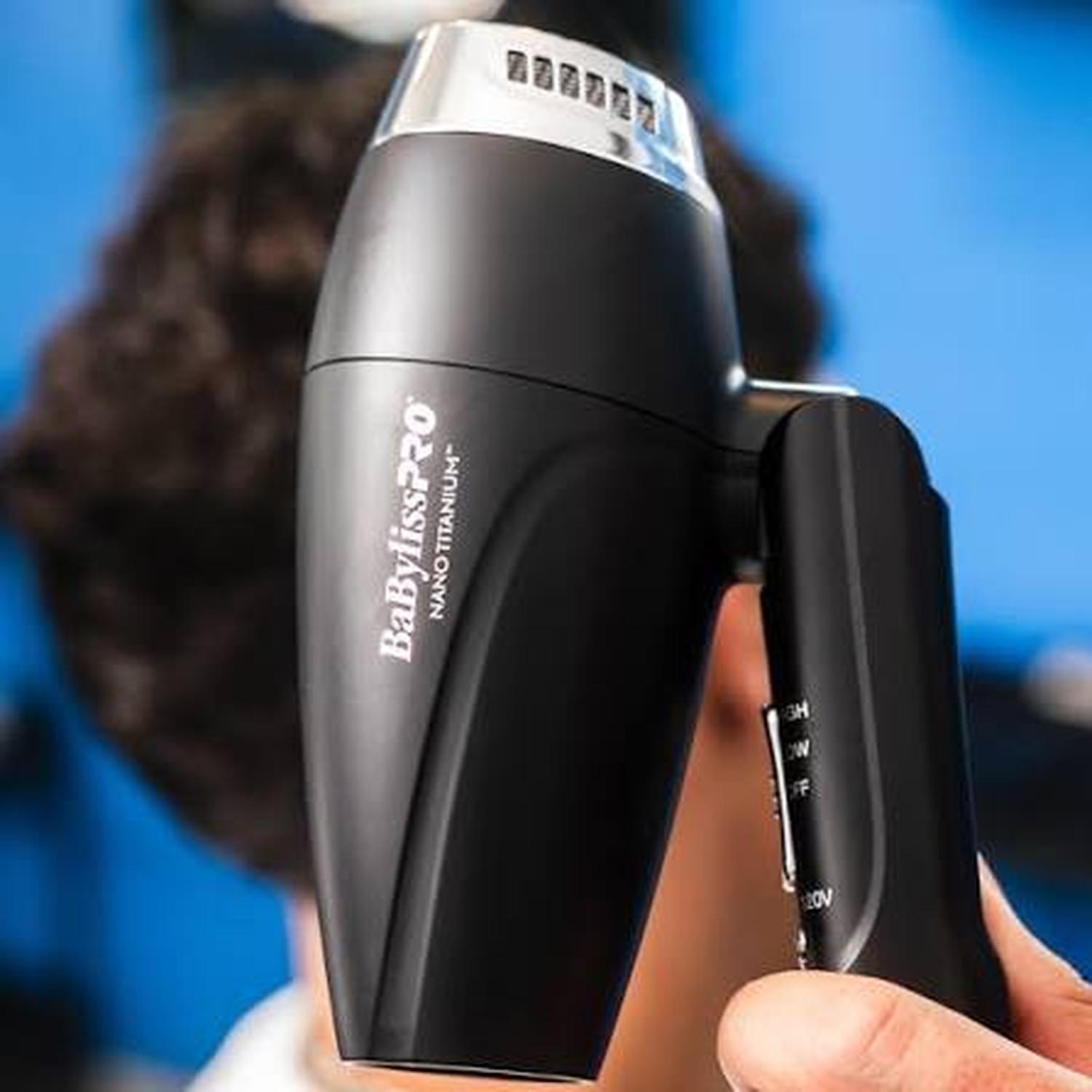 Secadora de Cabello BaByliss Nano Titanium BNT910MBES Negro — imagen 4