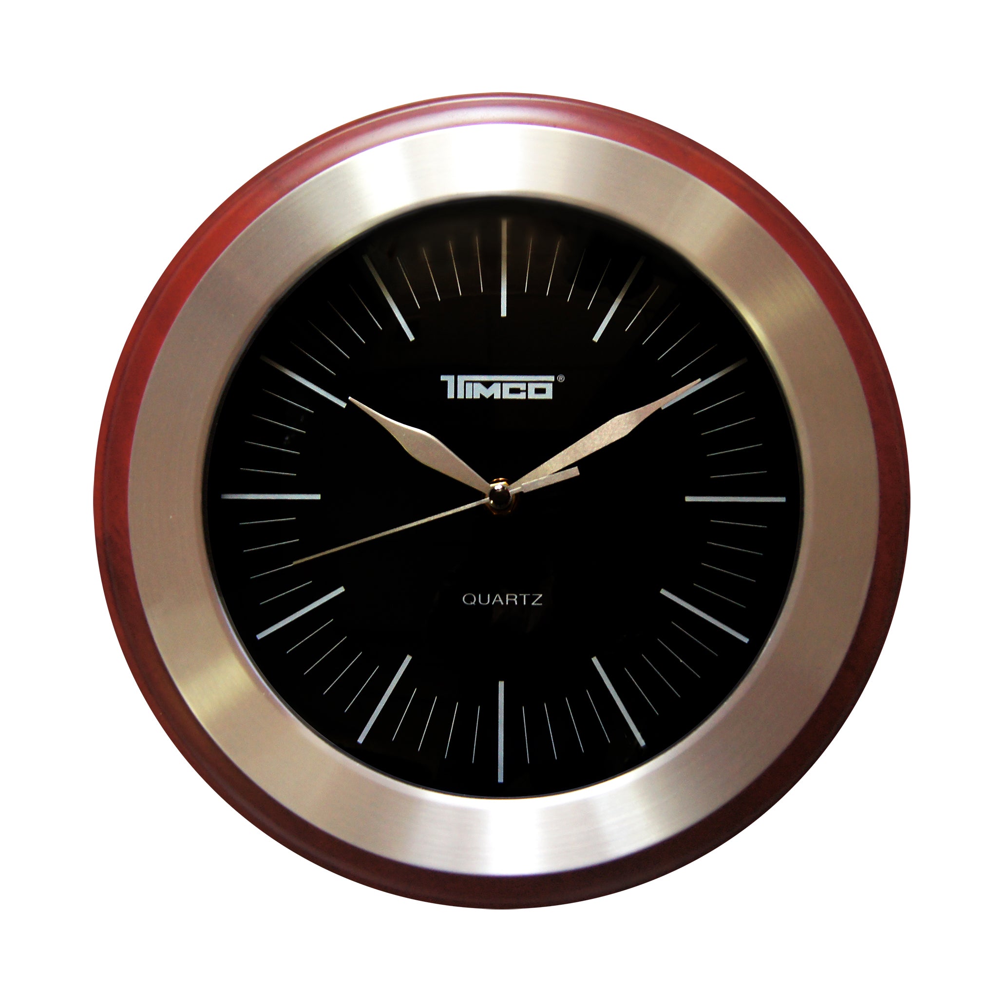 Reloj de Pared Analógico Madera con Acero inoxidable Timco RA-70N — imagen 2