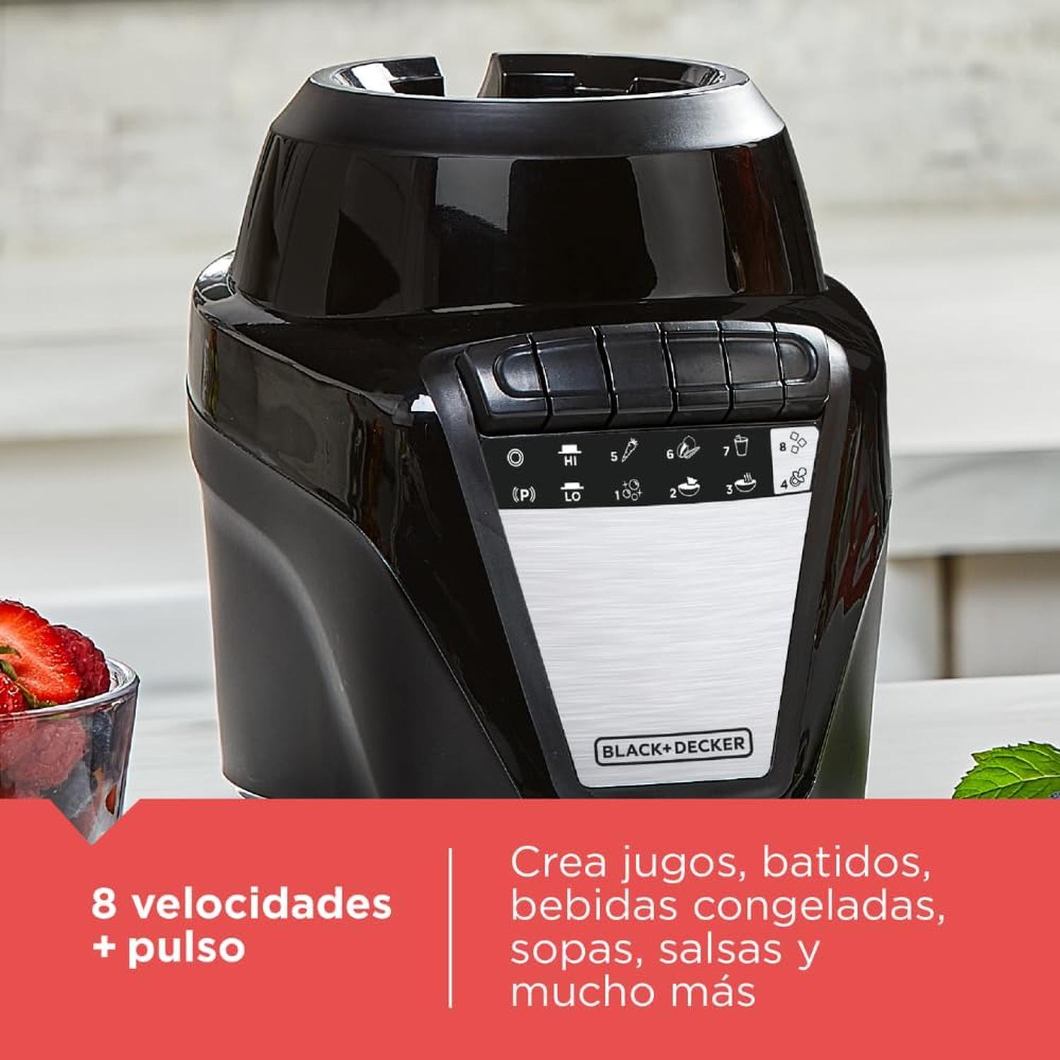 Licuadora Black+Decker Duramax 700W 1.65 L 8 Vel Tritura Hielo — imagen 4