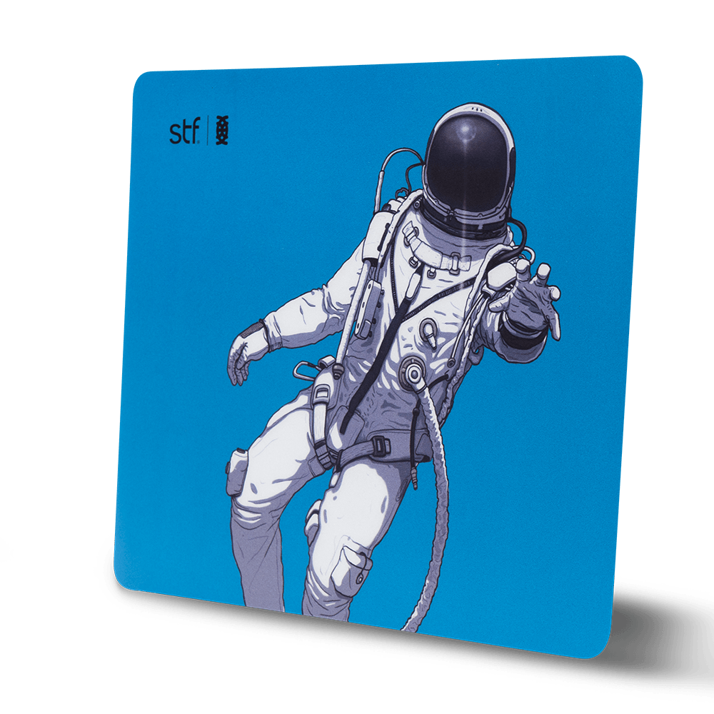 Kit Audífonos, mouse y mousepad STF Erick escalante 3 en 1 para computadora azul — imagen 5