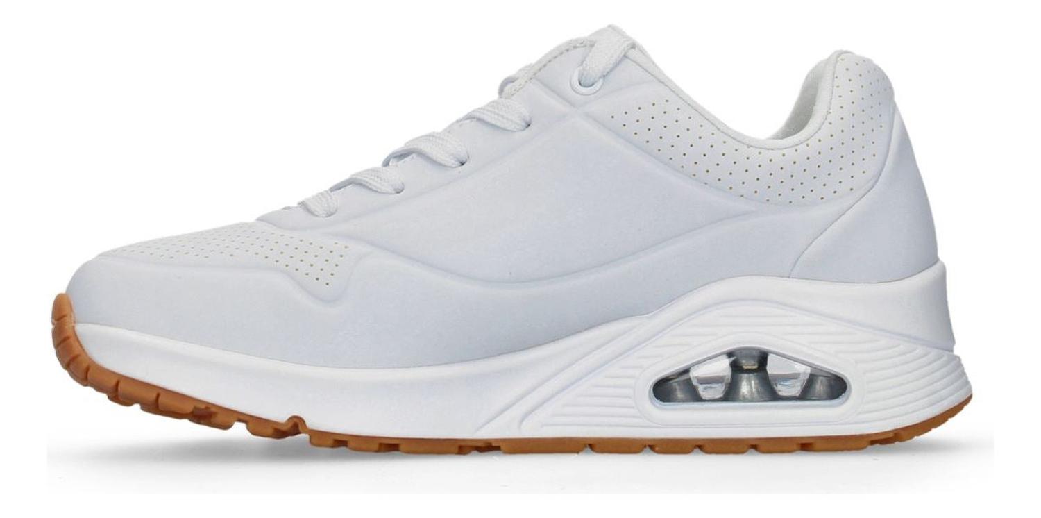Tenis Skechers Street Uno Dama Urbano Casual Deportivo Blanco Mujer — imagen 5