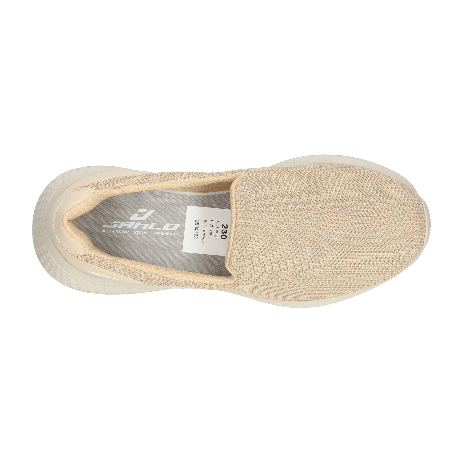 Tenis Janlo Dama Casual Beige Mujer — imagen 8