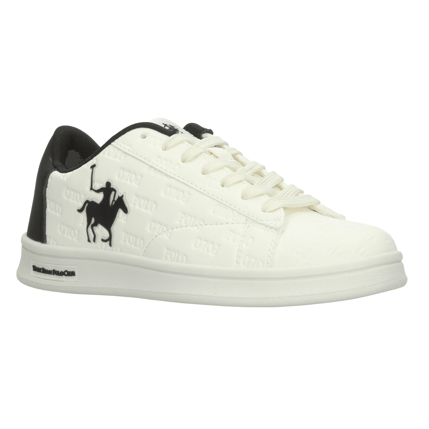 Tenis Polo Dama Off White Negro Casual Para Mujer — imagen 3