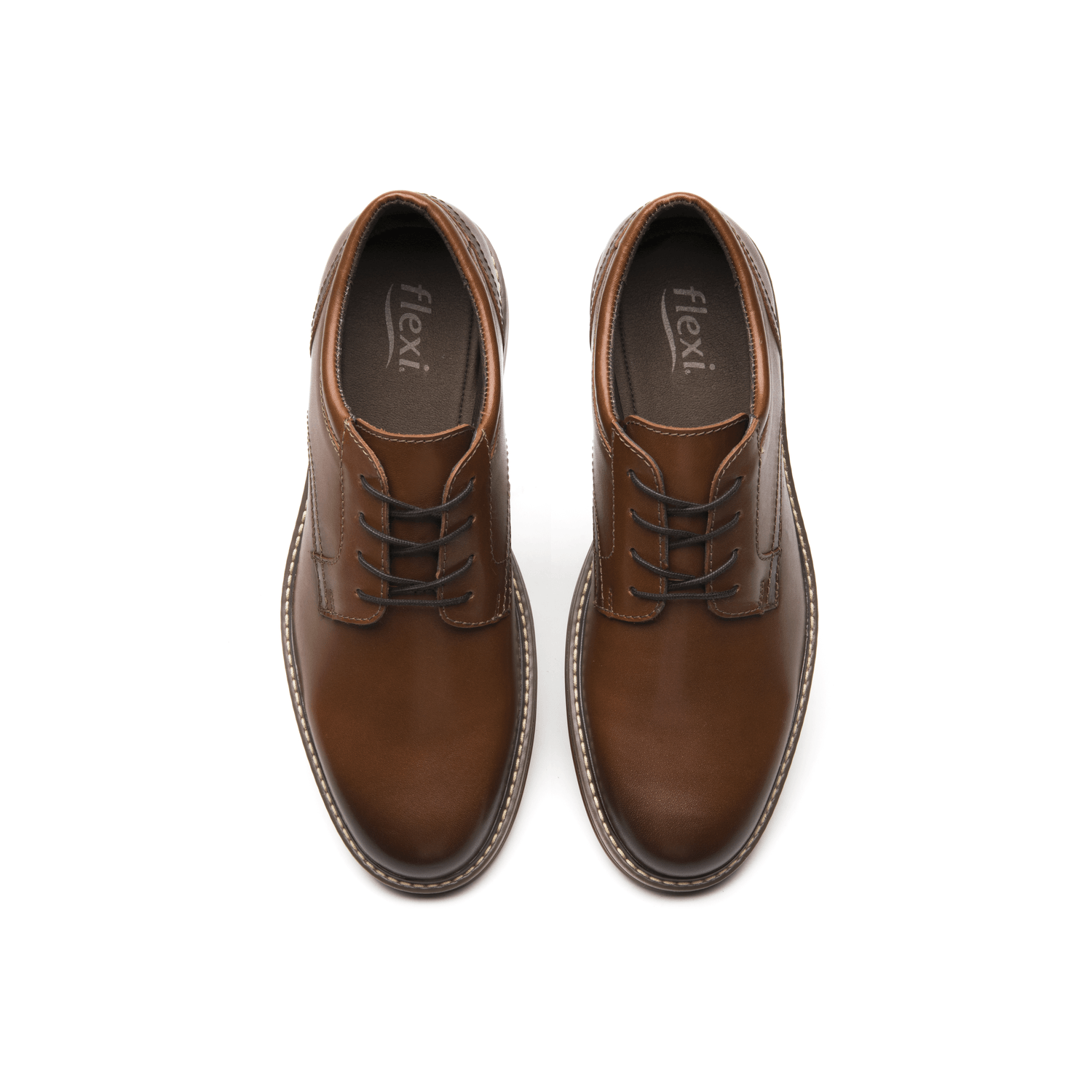 Zapato Flexi Elias Hombre Café Casual Formal Caballero — imagen 9