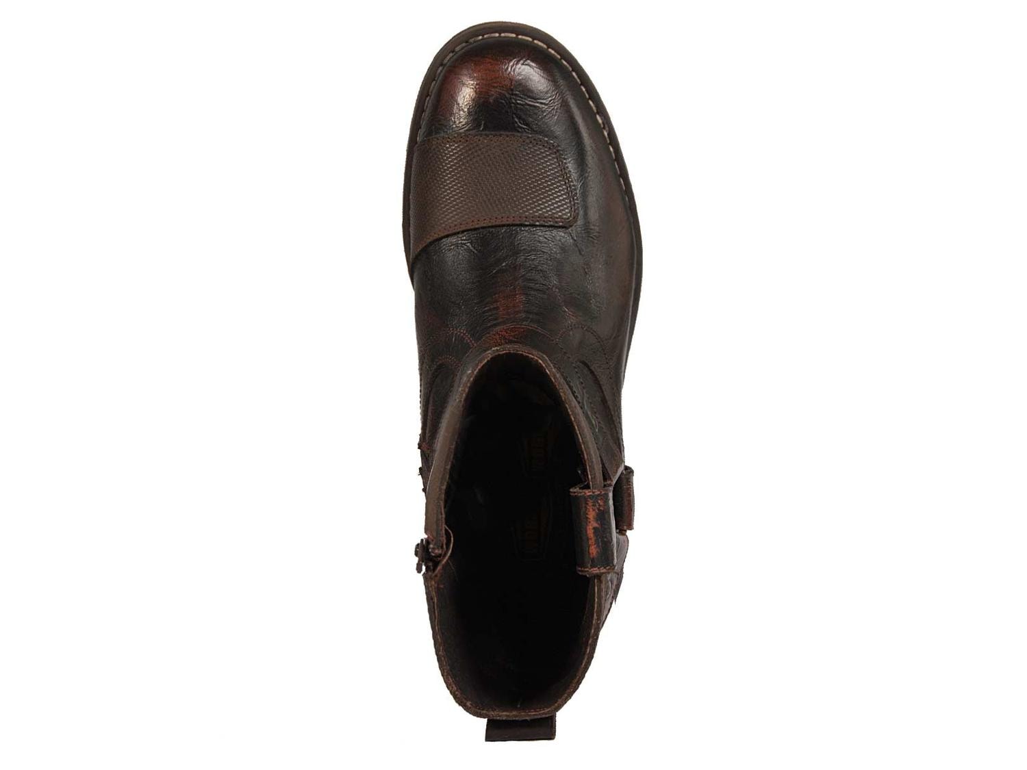 Bota hombre biker motociclista vaquera choper WKL 89740 Café — imagen 8