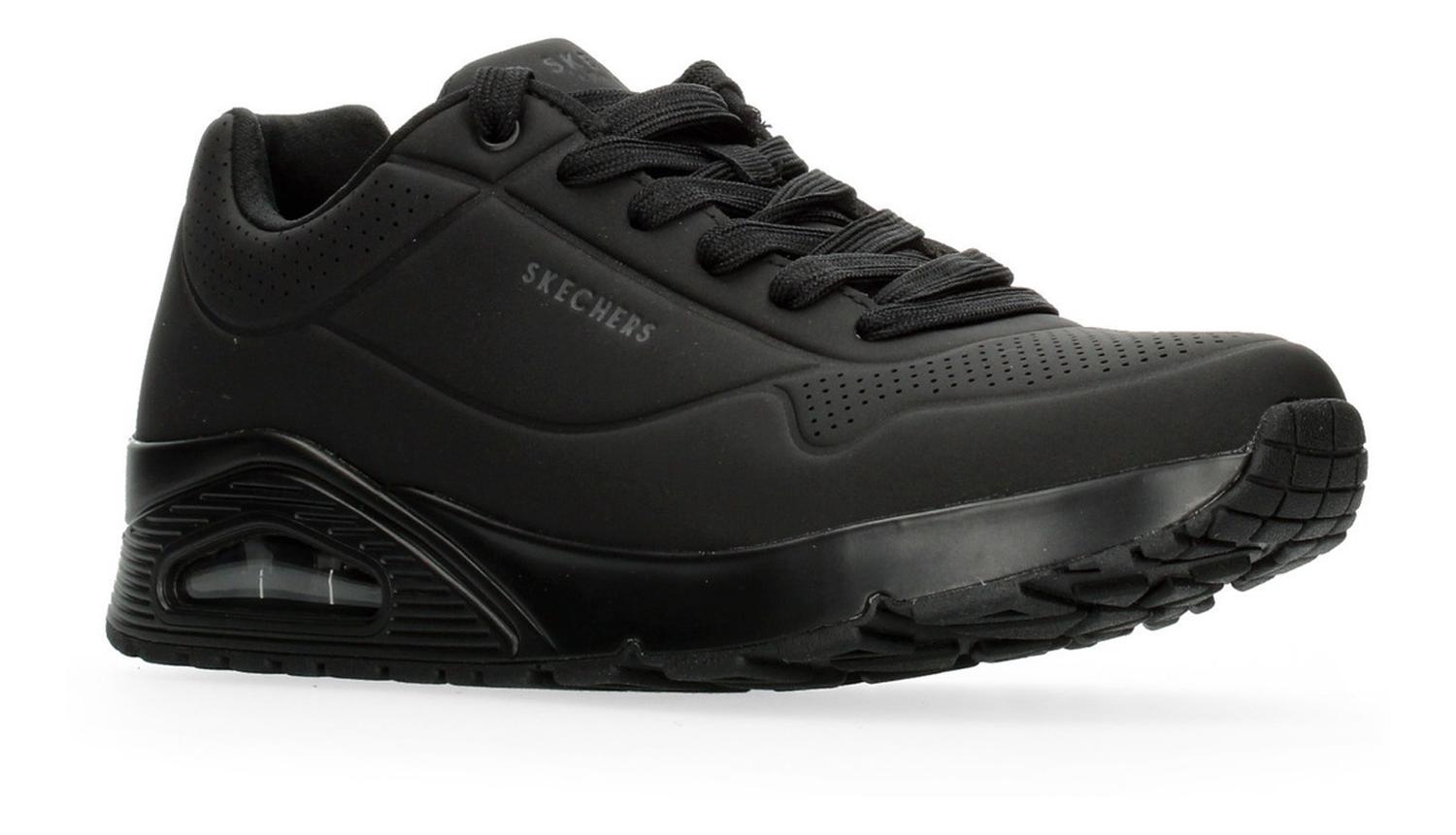 Tenis Hombre Skechers Negro Casual Caballero — imagen 5