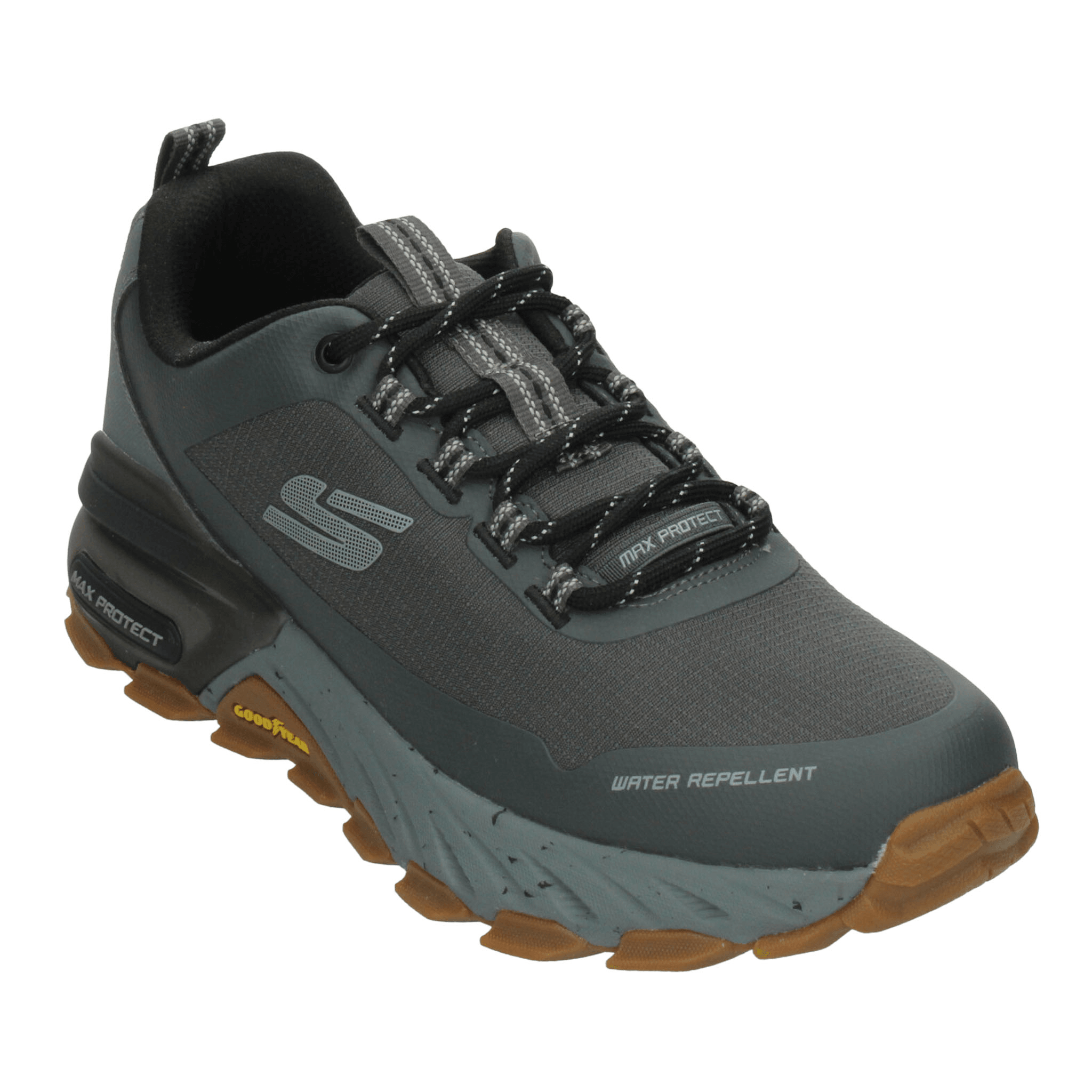 Tenis Skechers Max Protect Hombre Senderismo Outdoor Gris Caballero — imagen 13