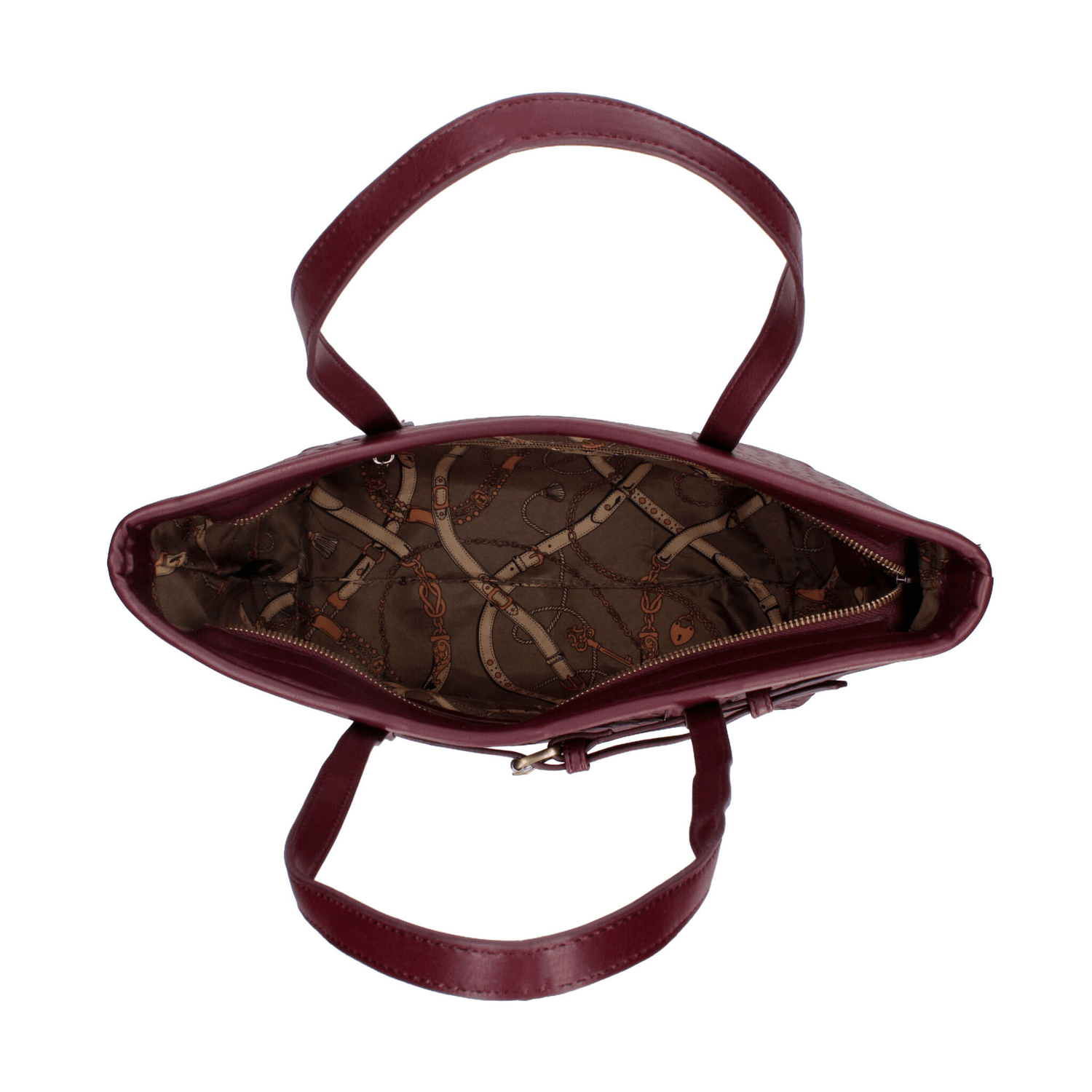Bolsa Abisai Handbags Dama Casual Vino Mujer — imagen 9