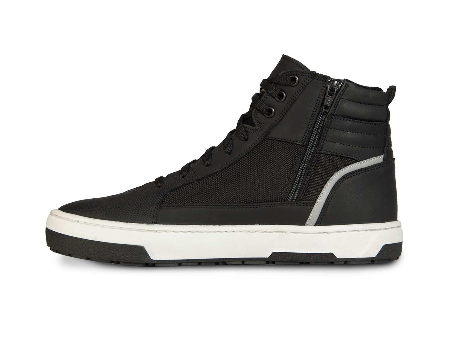 Botin tenis hombre motociclista biker bota WKL 80201 Negro — imagen 6