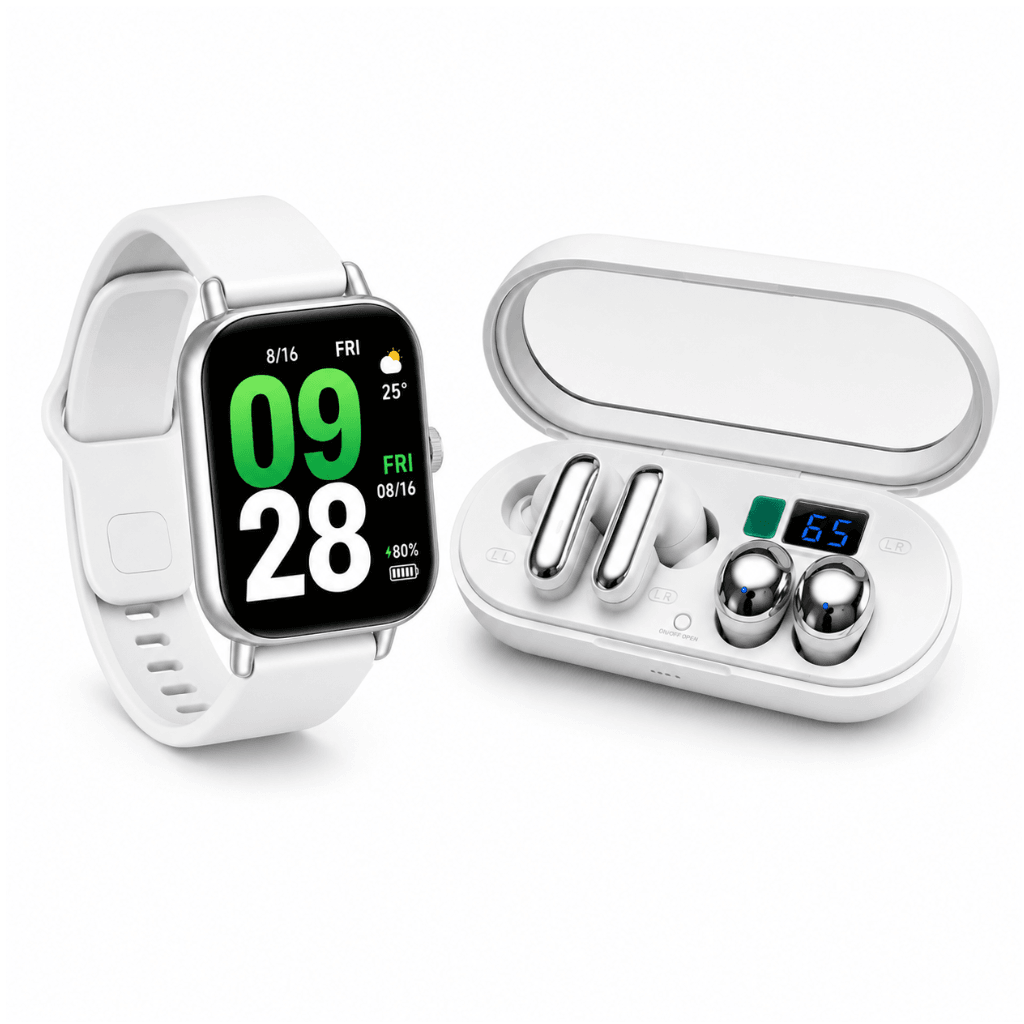 SMARTWATCH REDMI WATCH 5 ACTIVE (PLATA)+ AUDIFINOS 2 EN 1 HH MORE T55 PRO & MINI TWS (PLATA) — imagen 2