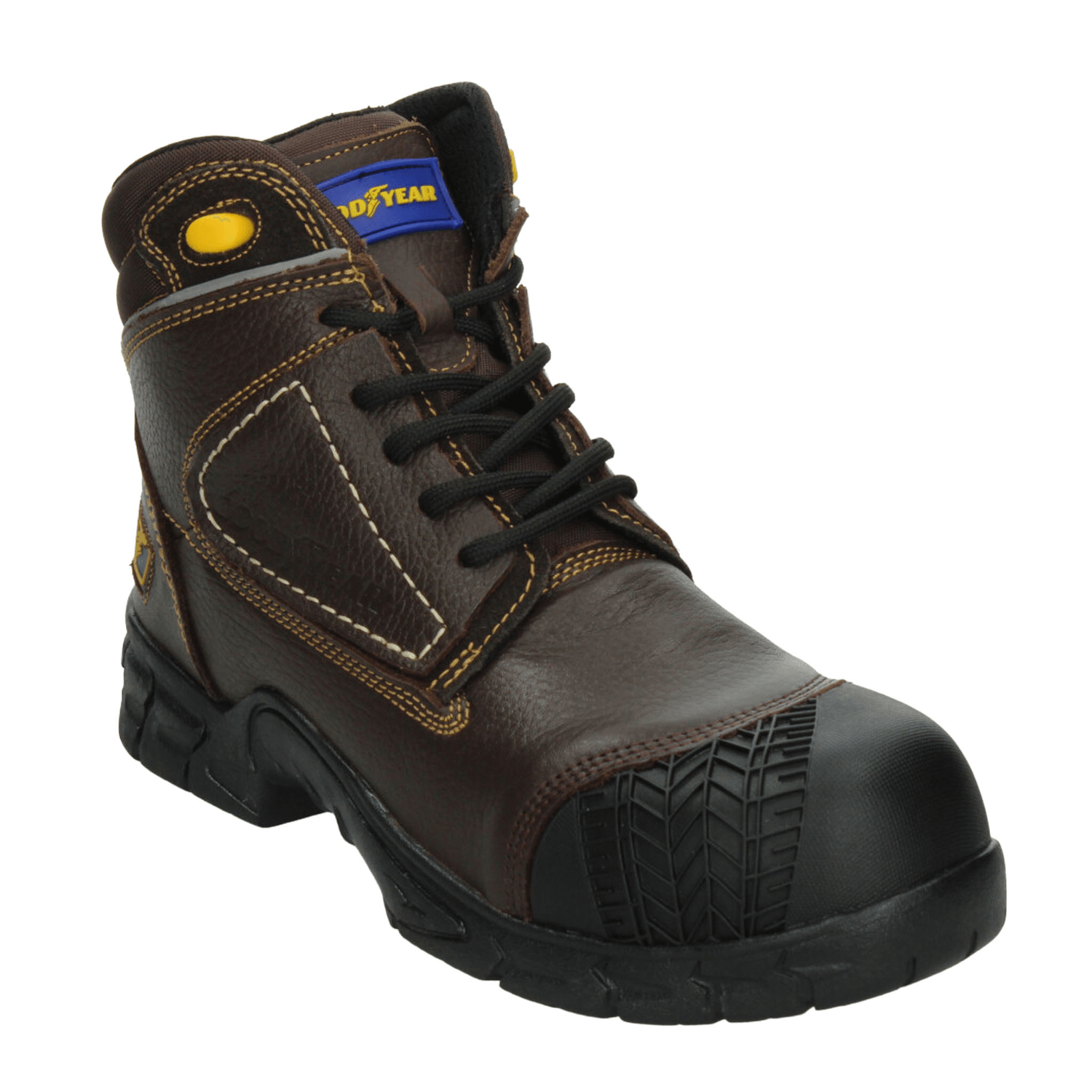 Bota Good Year Hombre Trabajo Café Caballero — imagen 4