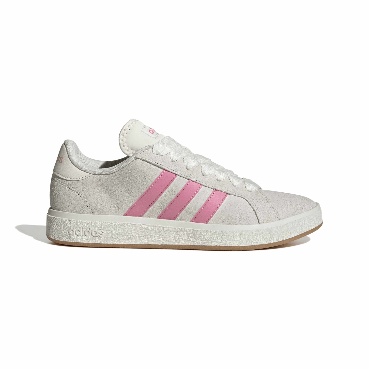 Tenis Dama Adidas Grand Court Gris Casual Mujer — imagen 2