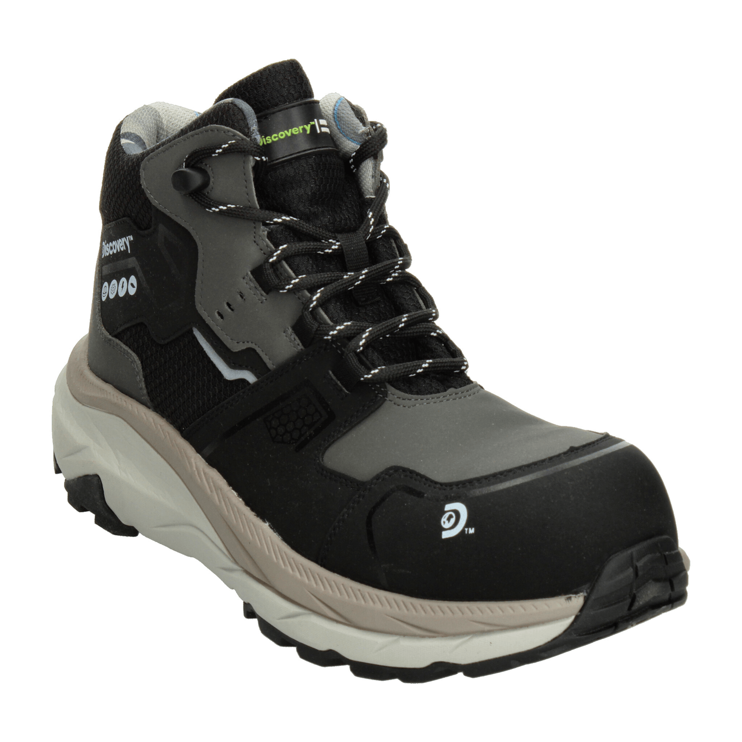 Bota Hombre Discovery Negro Industrial Caballero — imagen 5