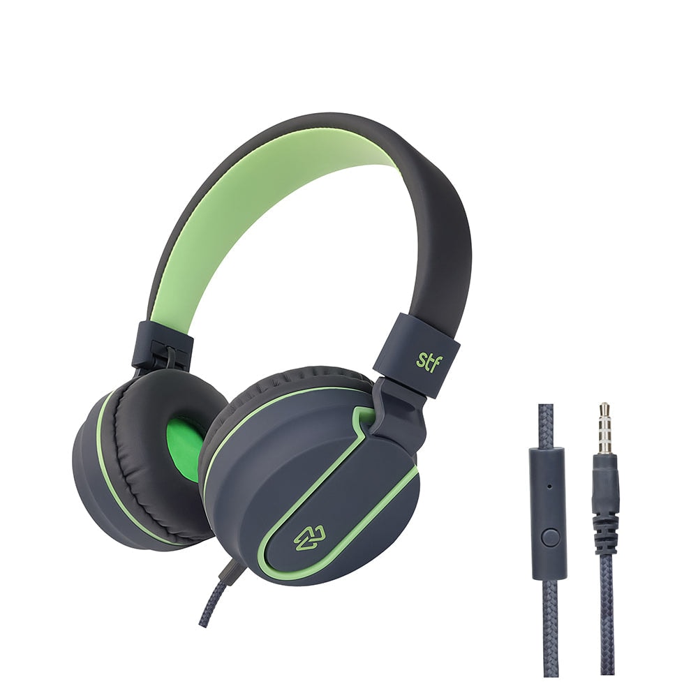 Audifonos Alámbricos On Ear Viva STF 8hrs Uso Negro — imagen 2