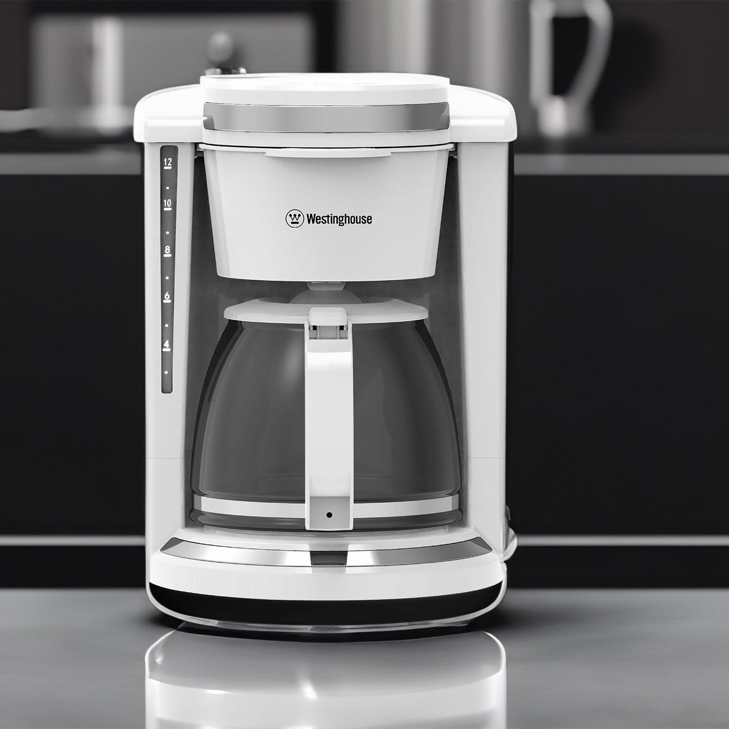 Cafetera de Goteo Westinghouse Simple Life 12 Tazas 1.5 L Blanca — imagen 3