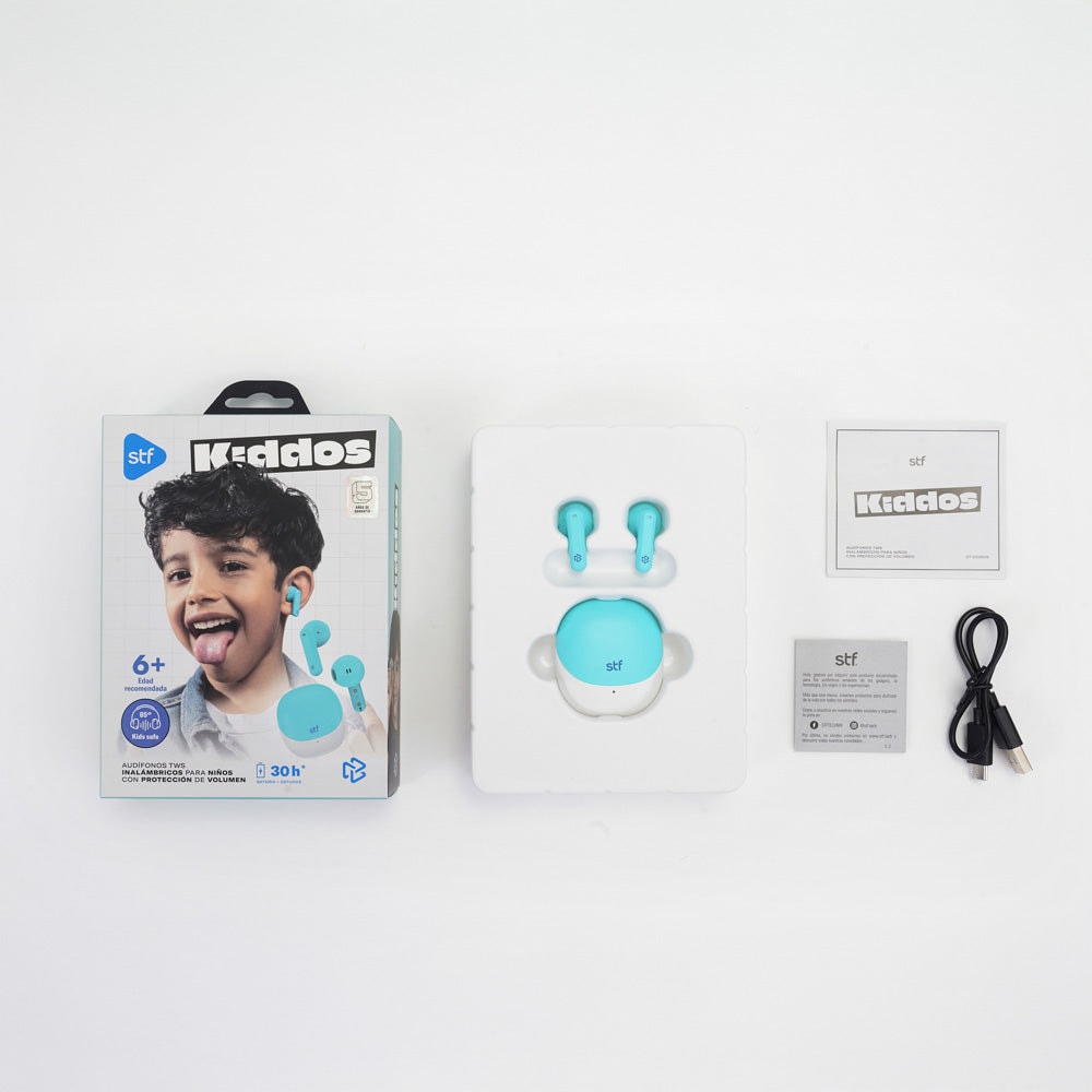 Audifonos Inalámbricos Tws Kiddos Infantil STF 36hrs Uso — imagen 9