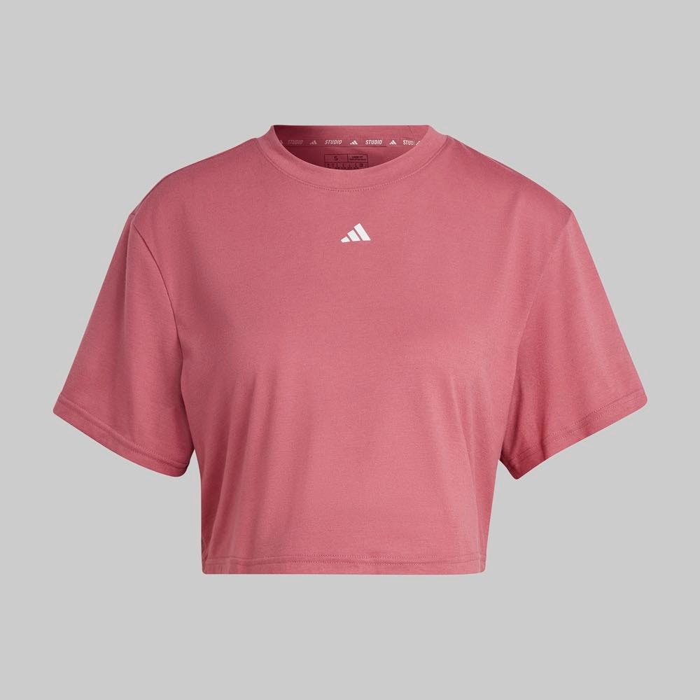 Playera Corta Adidas Rosa - Mujer — imagen 2