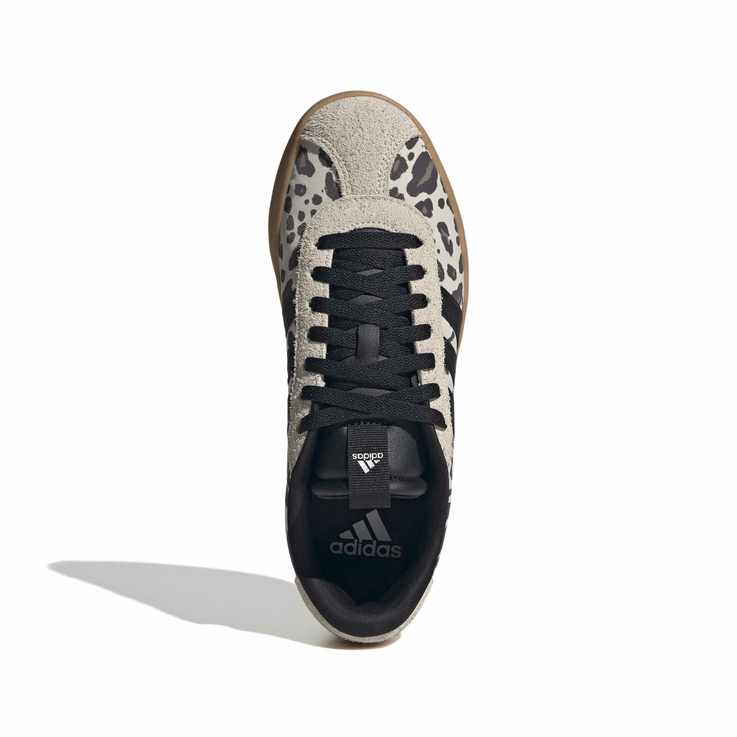 Tenis Adidas VL Court 3.0 Dama Beige Casual Animal Print Mujer — imagen 8
