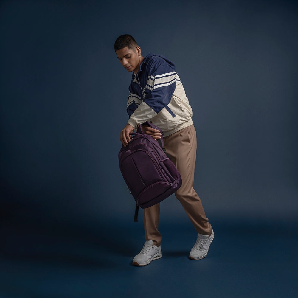 Mochila para laptop CoolCapital Bast 15.6" pulgadas Morado — imagen 7