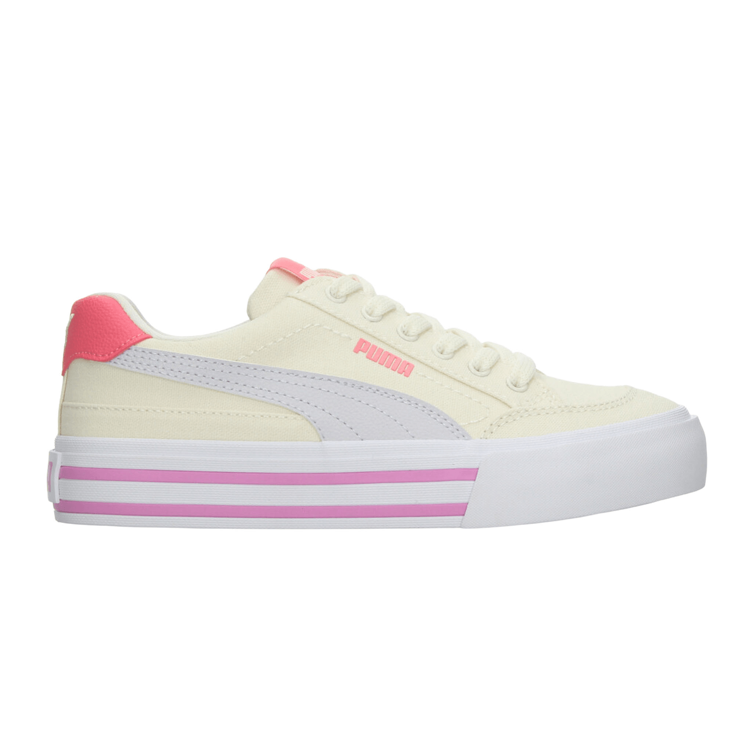 Tenis Niña Puma Court Classic Off White Casual Infantil T22-26 — imagen 2