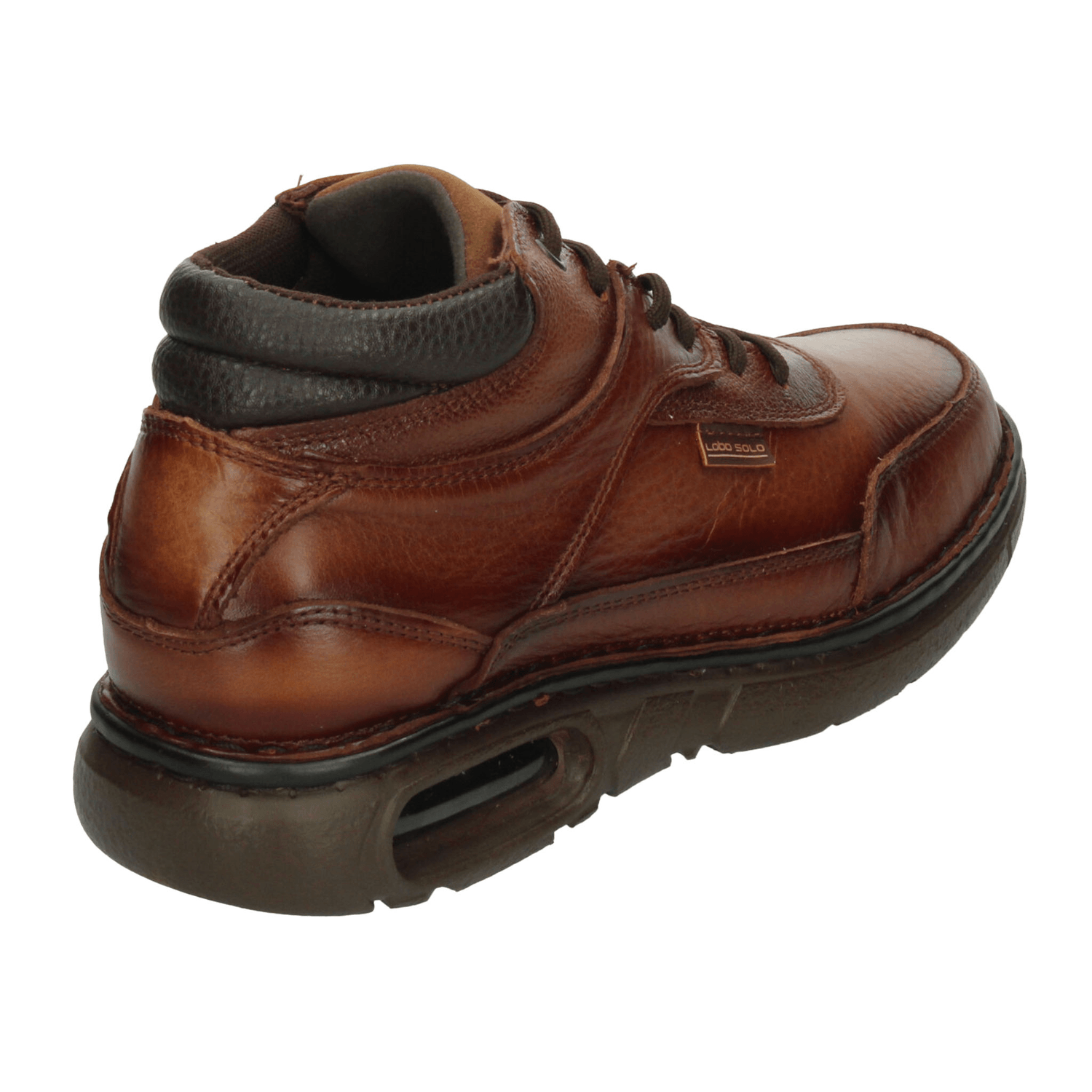 Bota Lobo Solo Hombre Café Casual Cómodas Caballero — imagen 4
