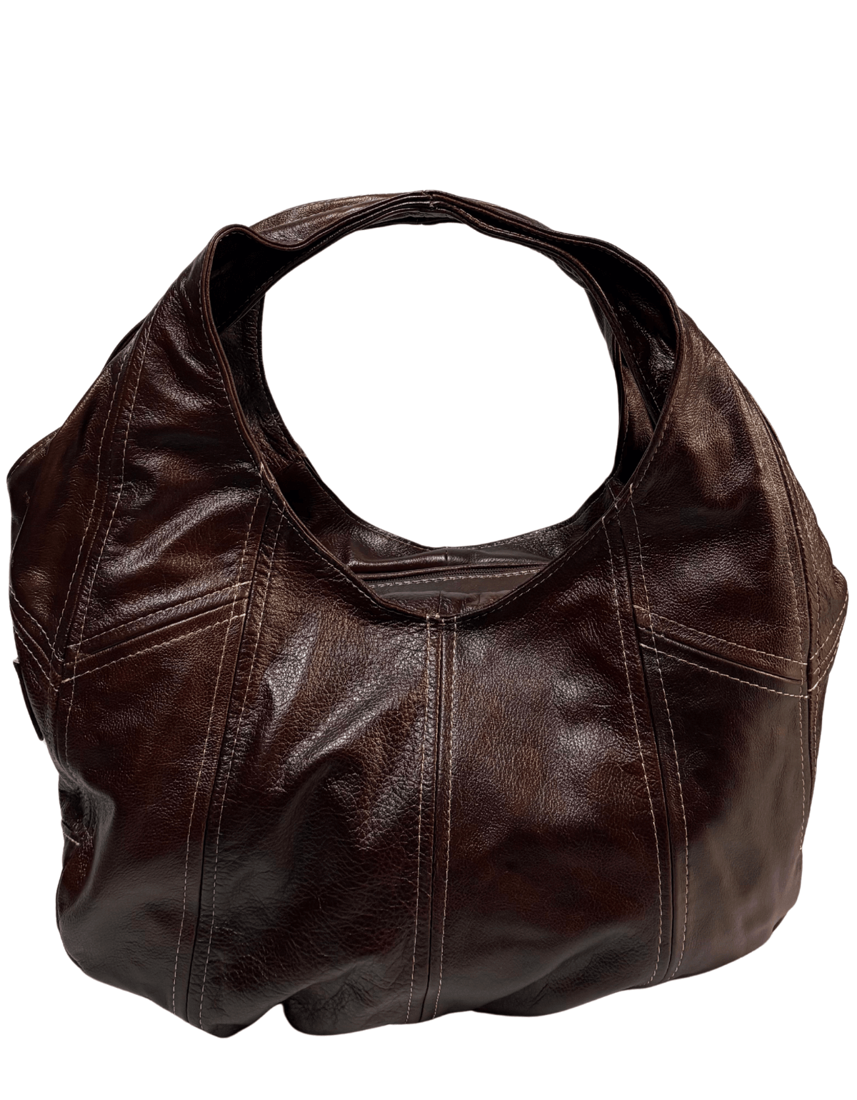 Bolsa Hobo de Piel Negra para Dama Grande JF76 Med — imagen 13