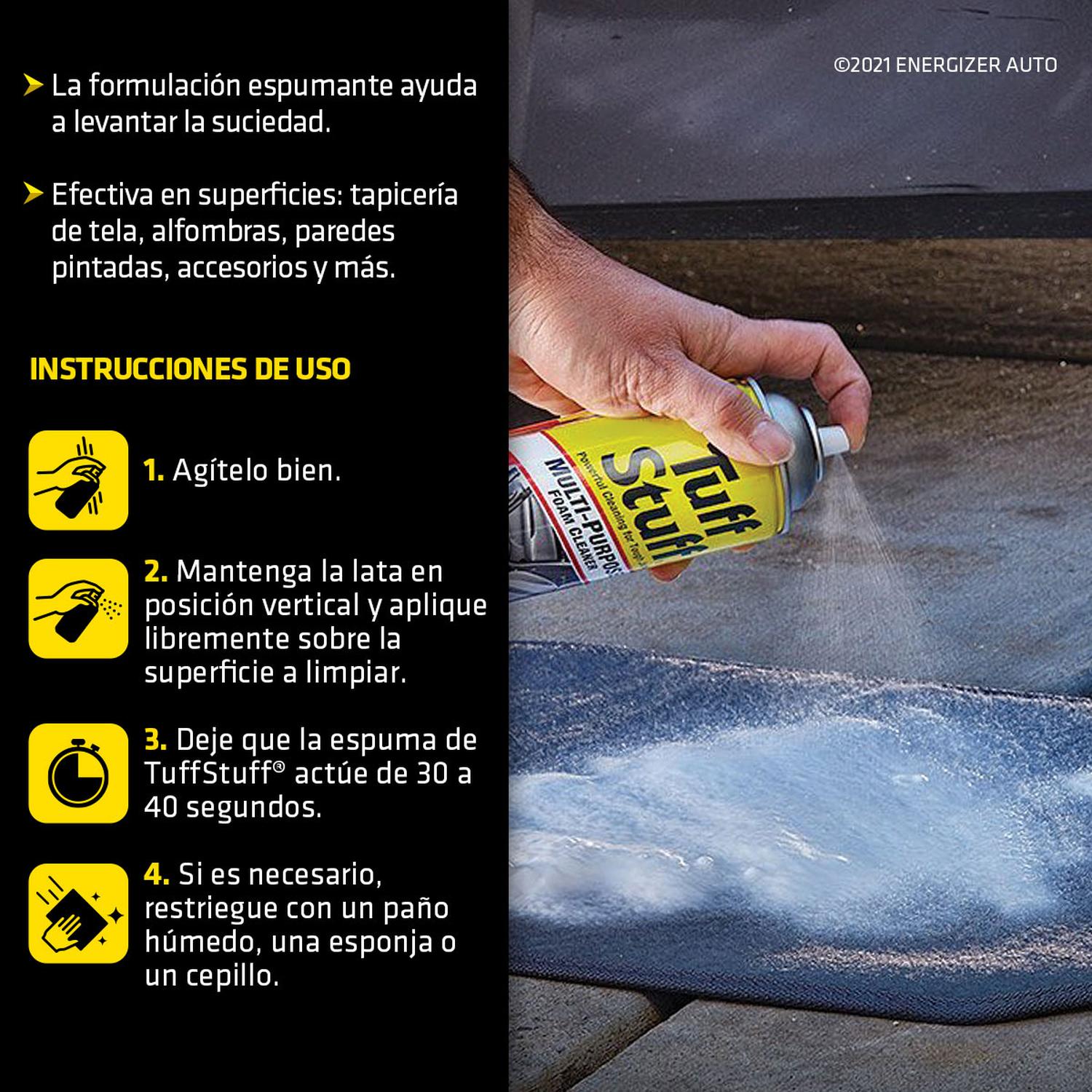 Limpiador Multiproposito Alfombras Tapicería Tuff Stuff 623g — imagen 3