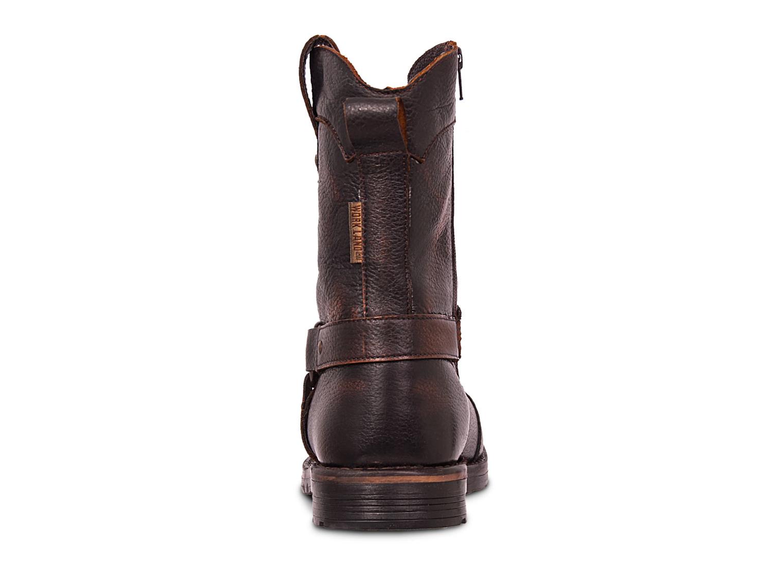 Bota Hombre Moto Biker Casual Workland 89504 Brush Miel — imagen 6