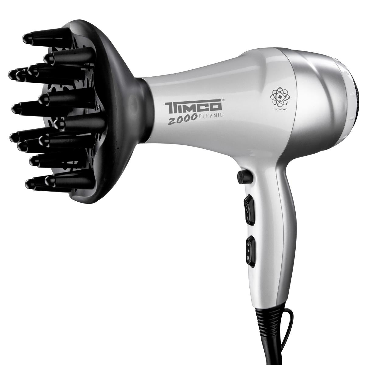 Secadora de Cabello Cerámica Iones con Difusor y Boquilla Timco SIN-2000 — imagen 3
