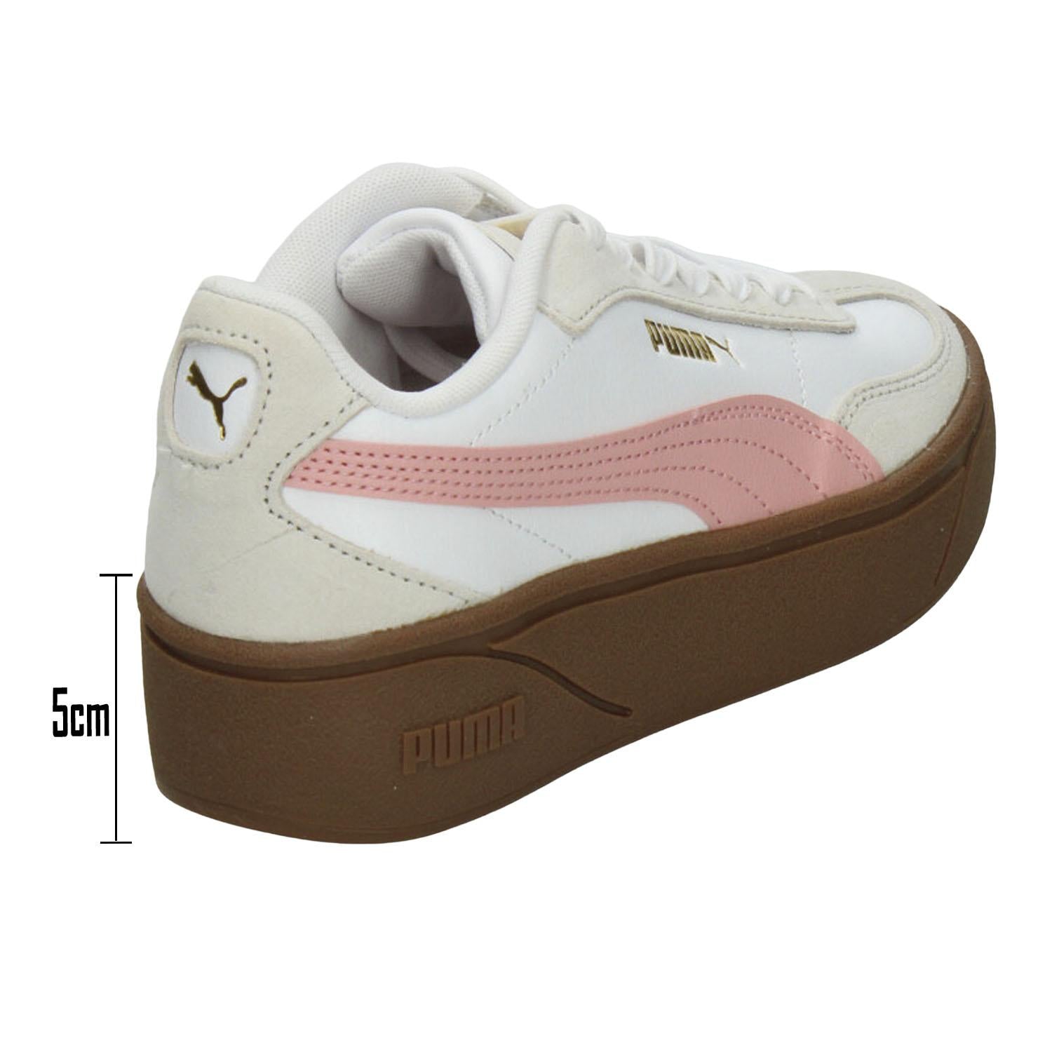Tenis Dama Puma Club II Blanco Rosa Casual Mujer — imagen 4