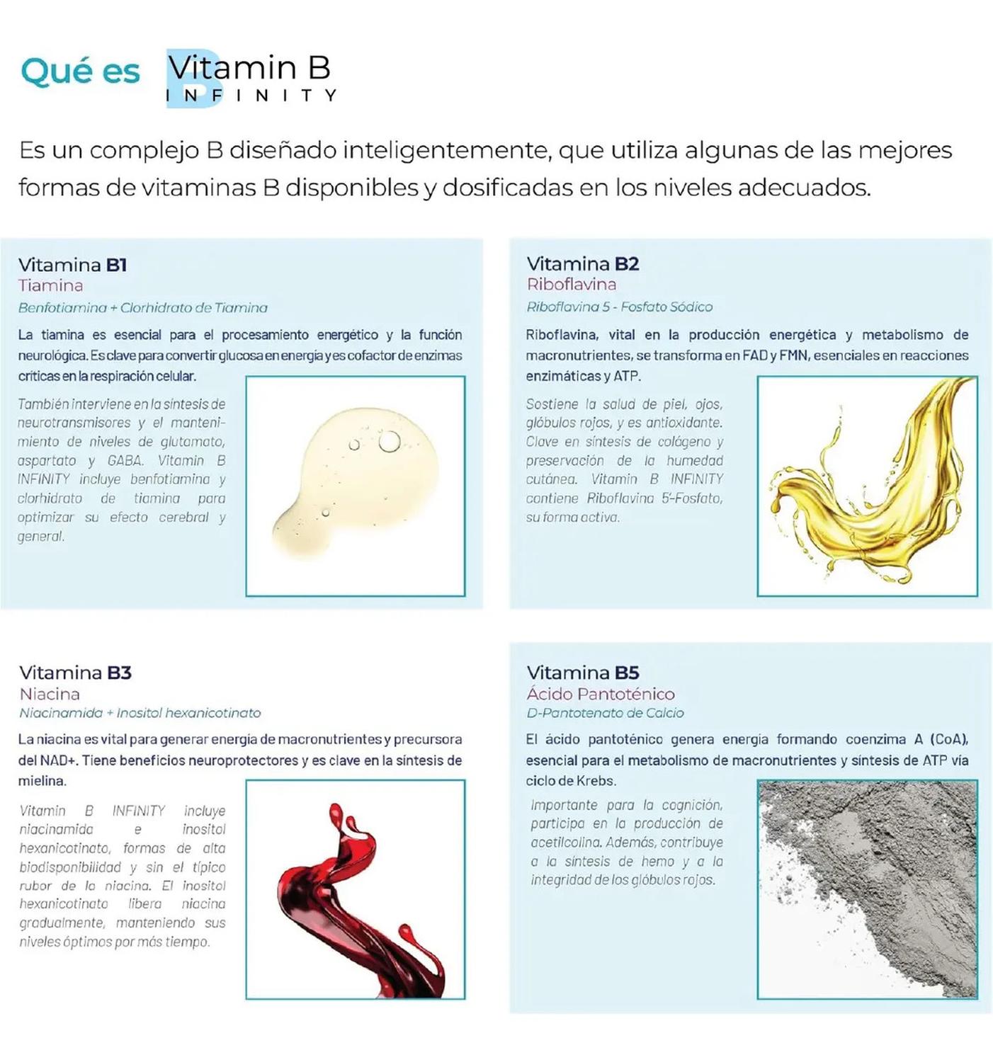 Infinity: Complejo B Elevado, 11 Formas Bioactivas de B1, B2, B3, B6, B9 Folato, B12, 150 Cápsulas — imagen 5
