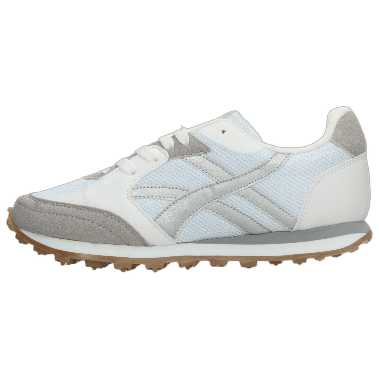 Tenis Gosh Dama Blanco Plateado Casual Para Mujer — imagen 6