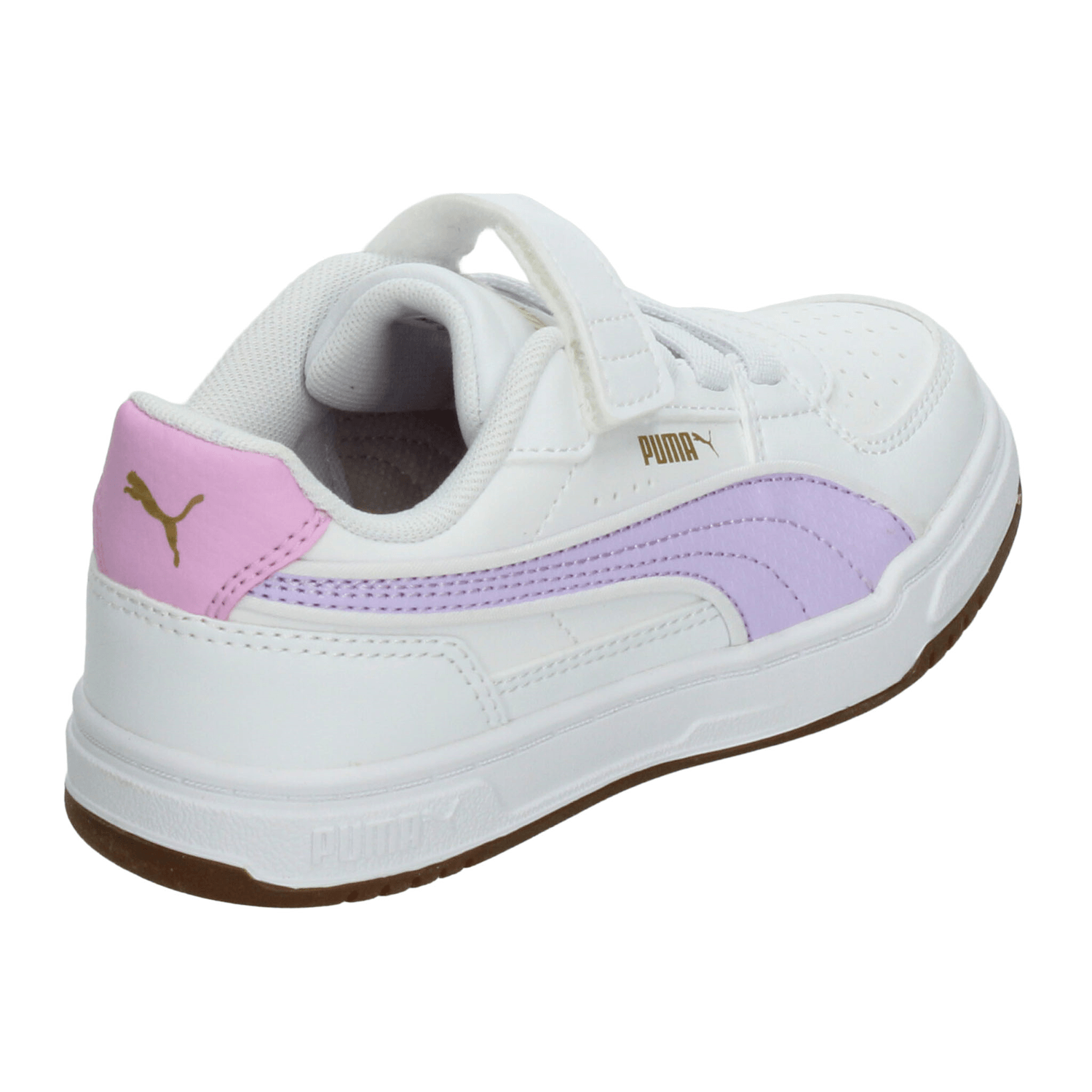 Tenis Niña Puma Caven II Blanco Casual Escolar Ajuste Infantil T16-22 — imagen 4