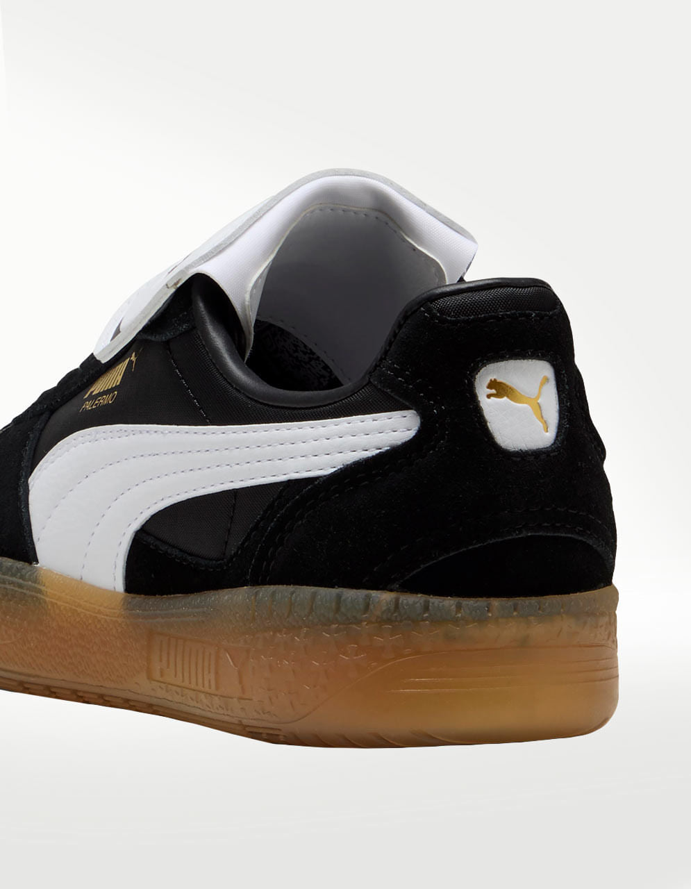 Tenis Puma Palermo Moda Tongue Negro Blanco - Mujer — imagen 5