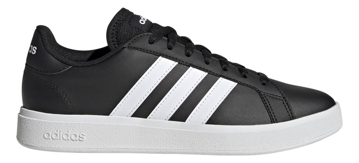 Tenis Dama Adidas Grand Court Negro Con Blanco Casual Mujer — imagen 2