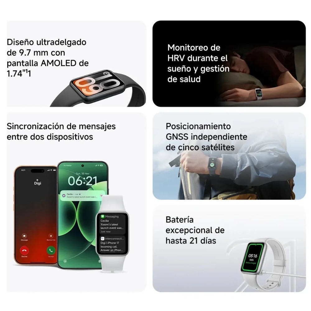 SmartBand Xiaomi Mi Smart Band 10 Pro - Plata — imagen 3