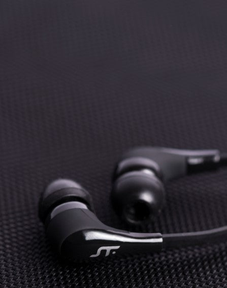 Audífonos Alámbrico In-ear STF Resonanz: Con micrófono, Negro — imagen 3