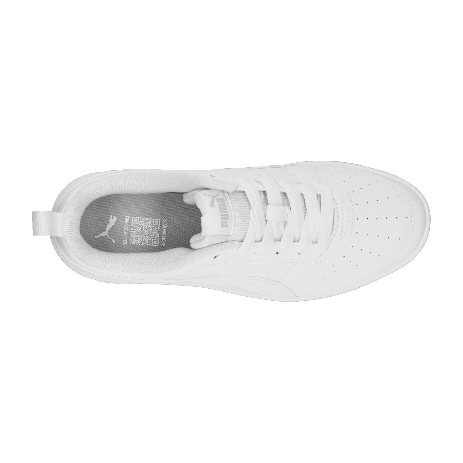 Tenis Hombre Puma Rickie Casual Color Blanco Franja Puma En Costados Cintas Ajustables Plantilla Sof — imagen 9