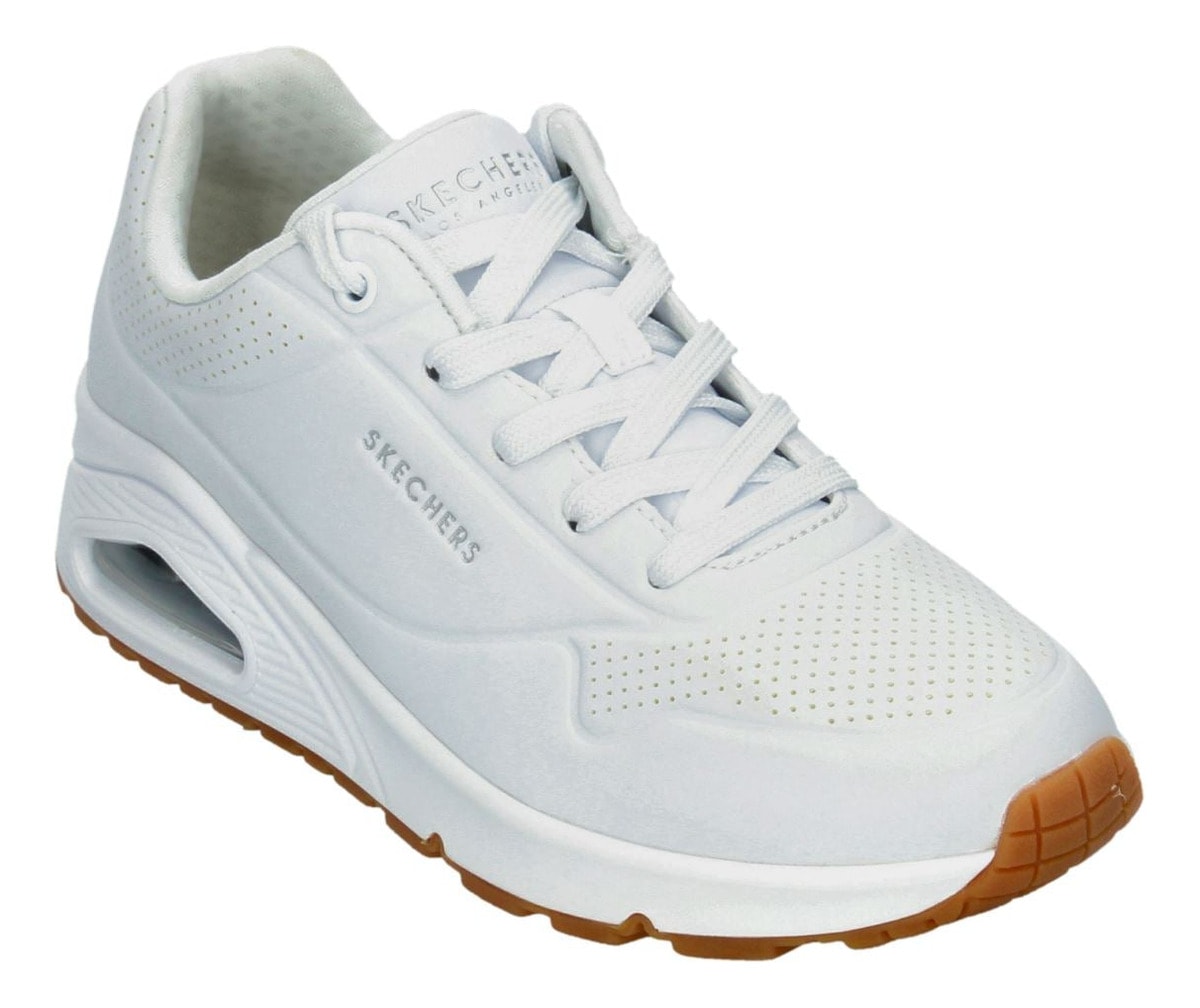 Tenis Skechers Street Uno Dama Urbano Casual Deportivo Blanco Mujer — imagen 14