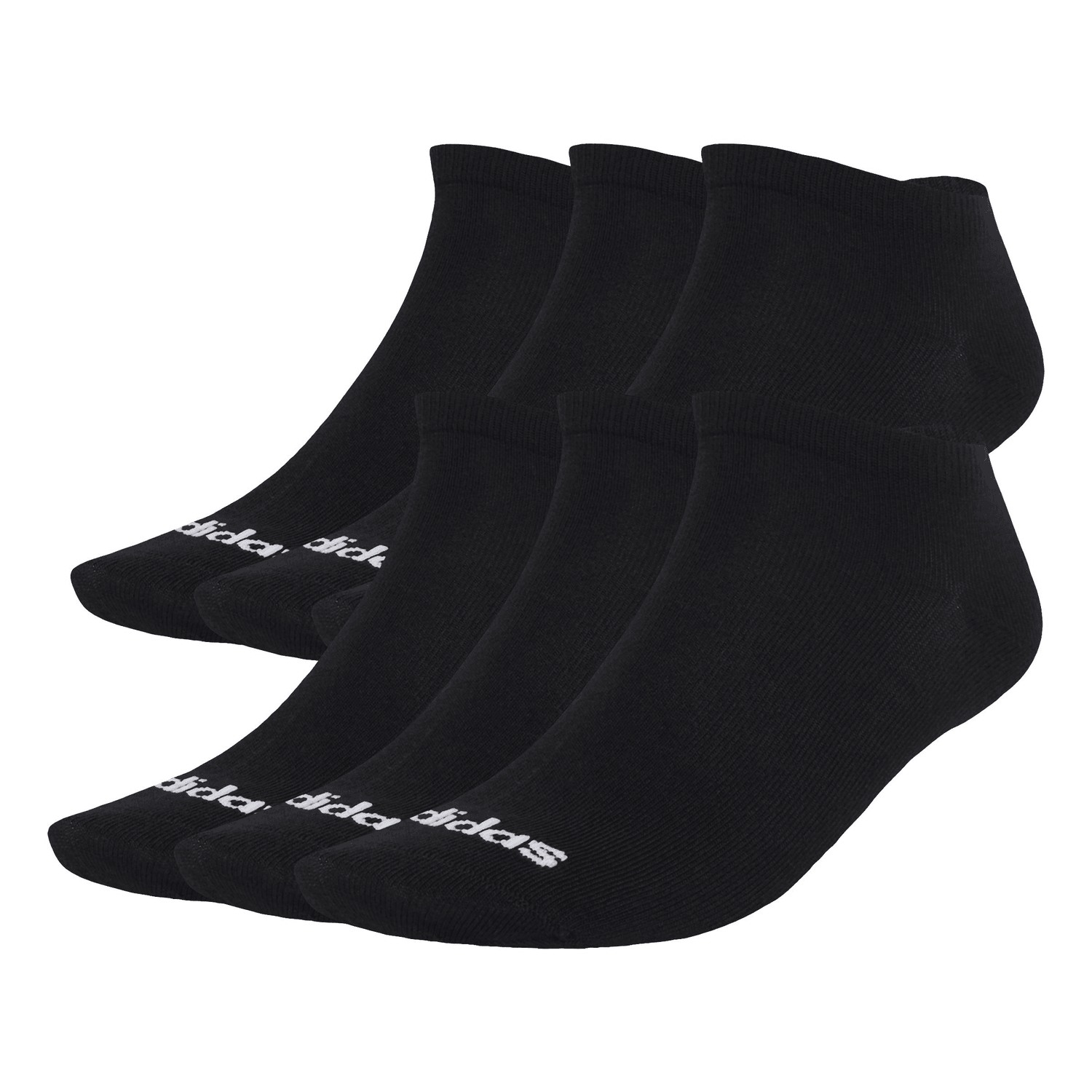 Calcetas Adidas Thin Linear Ballerina Negro 6 Pares Unisex — imagen 2