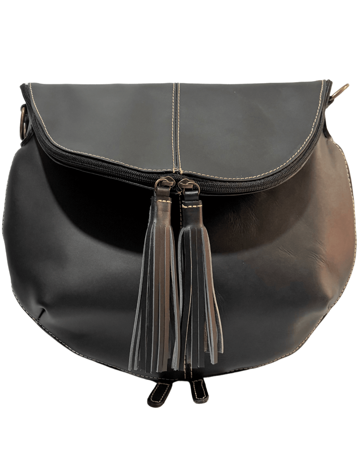 Bolsa Crossbody Expandible De Piel Legitima Con Barbitas Mujer 176 — imagen 5